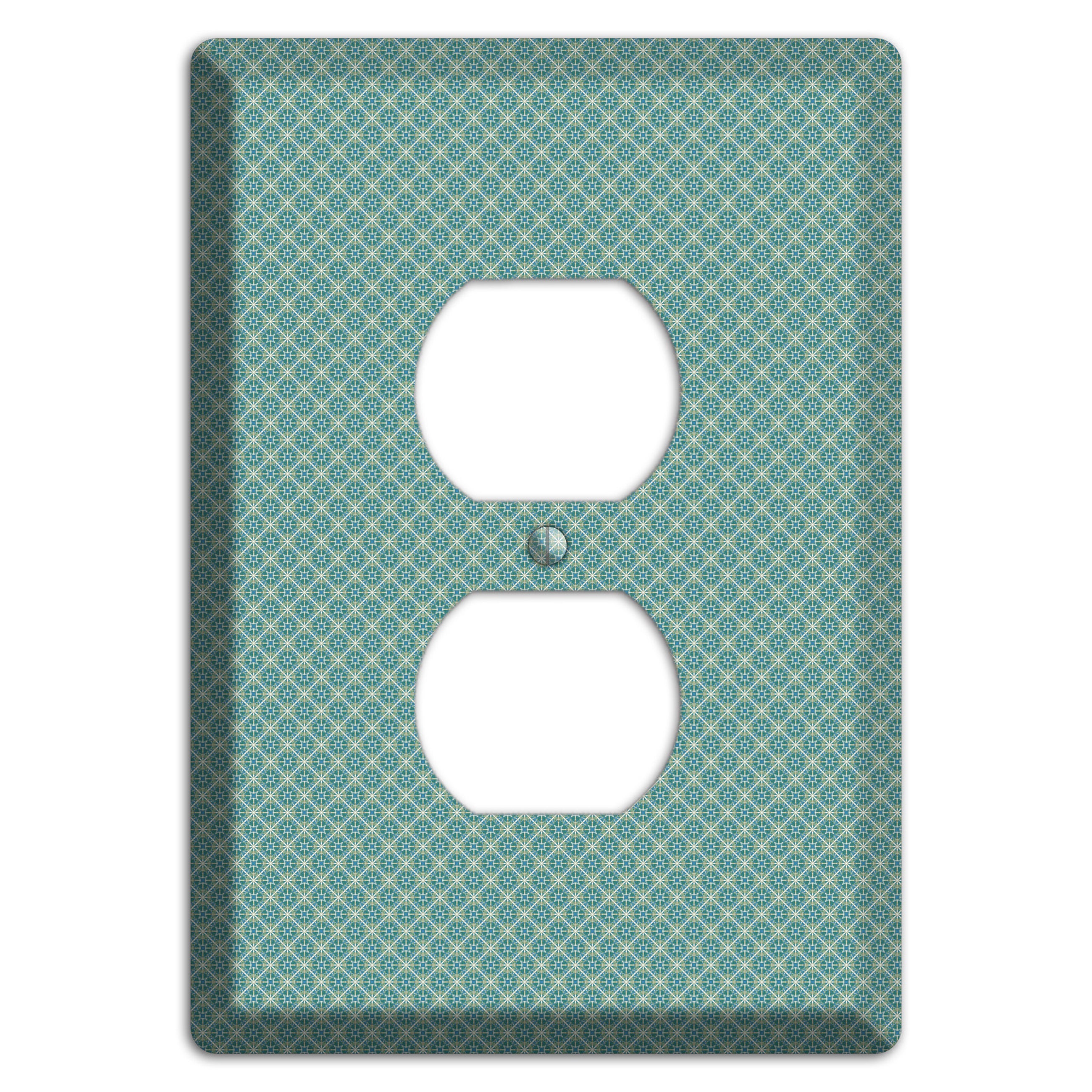 Sage Tiny Arabesque Duplex Outlet Wallplate