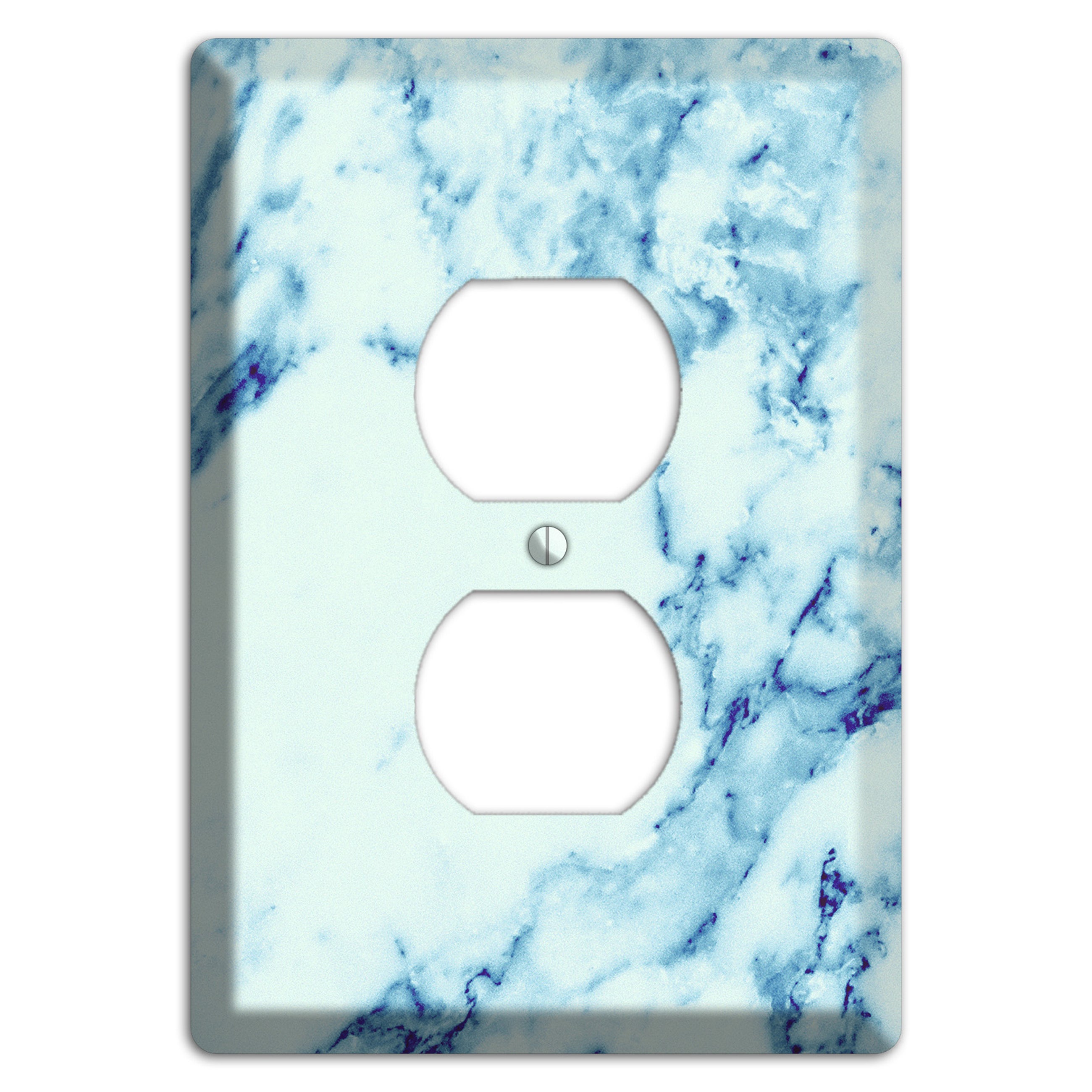 Polar Marble Duplex Outlet Wallplate