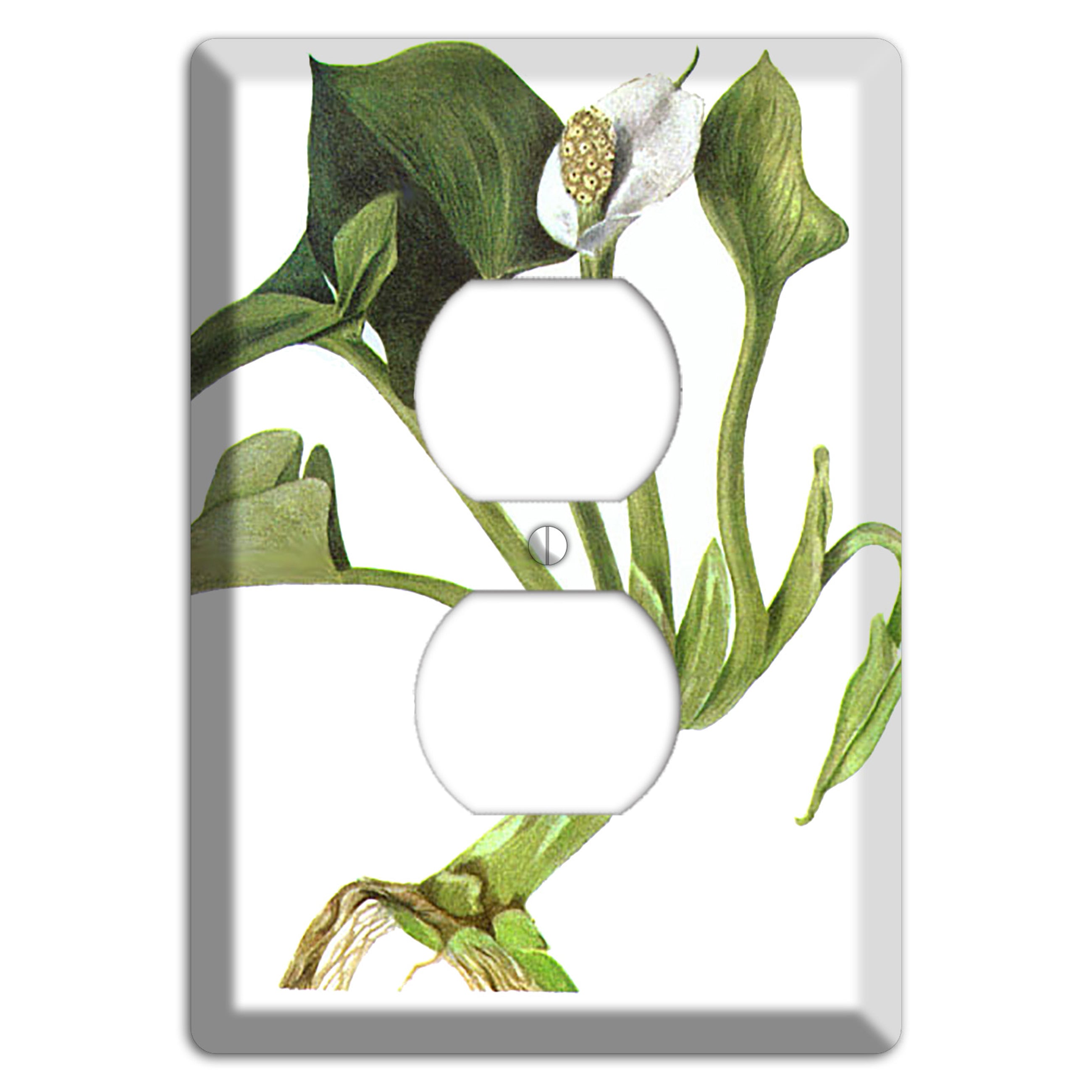 Calla Palustrie Duplex Outlet Wallplate