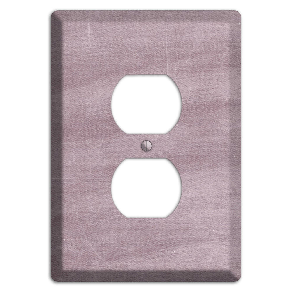 Chalk Light Maroon Duplex Outlet Wallplate