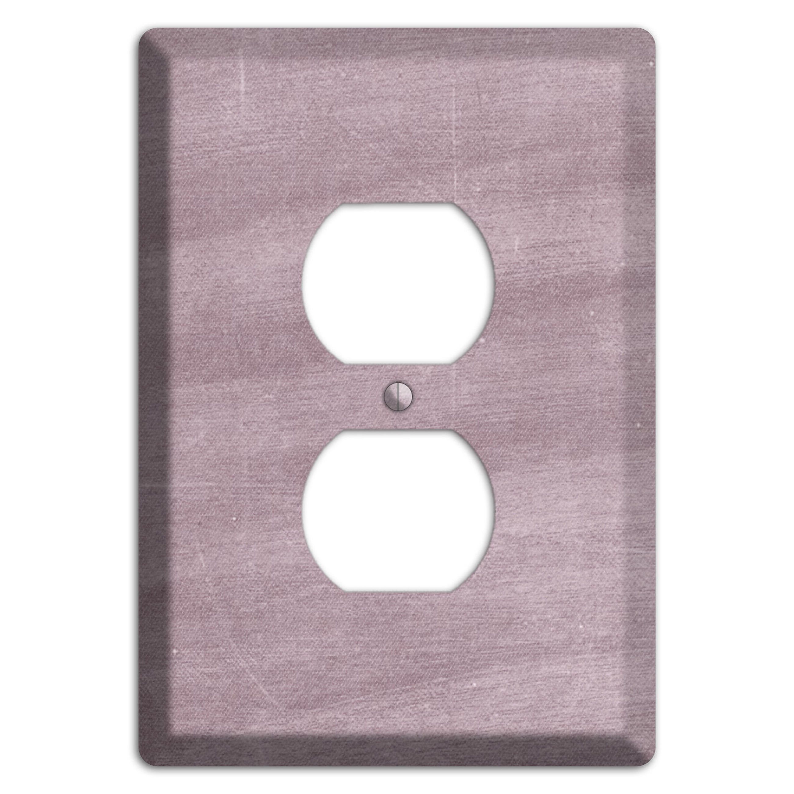Chalk Light Maroon Duplex Outlet Wallplate