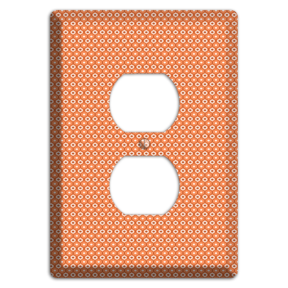 Coral Tiny Double Scallop Duplex Outlet Wallplate