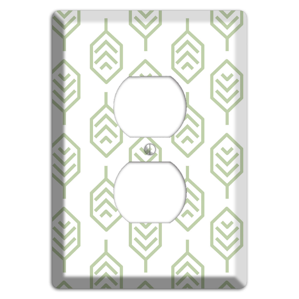 Leaves Style S Duplex Outlet Wallplate