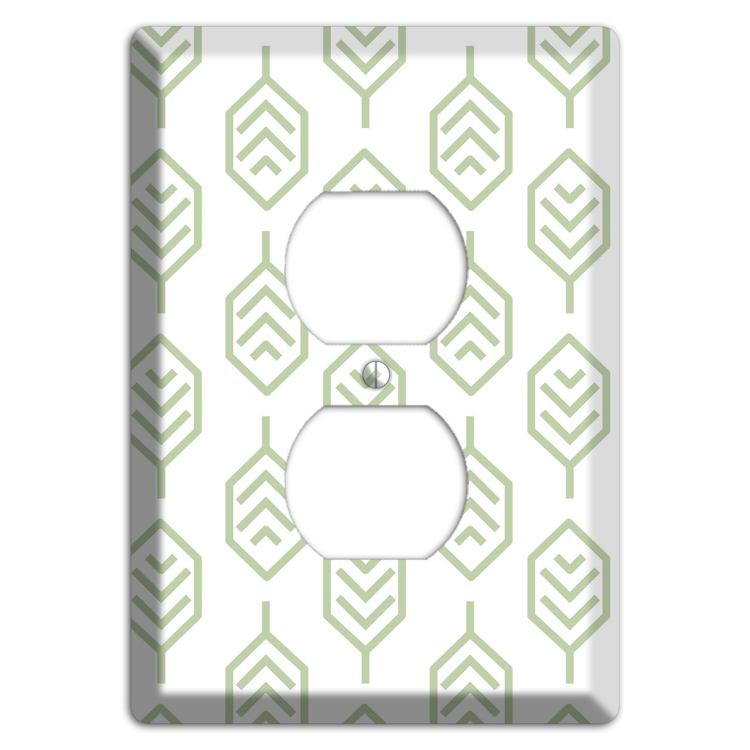 Leaves Style S Duplex Outlet Wallplate