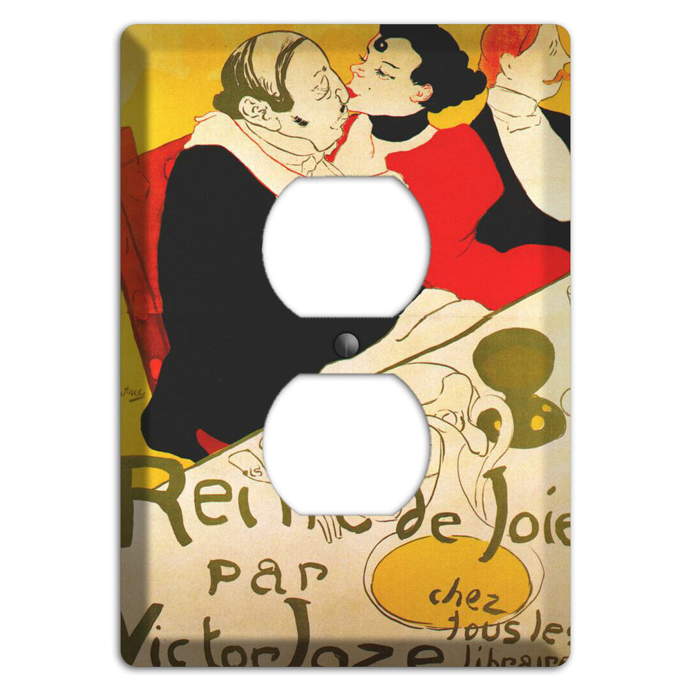 Reine de Joie Vintage Poster Duplex Outlet Wallplate