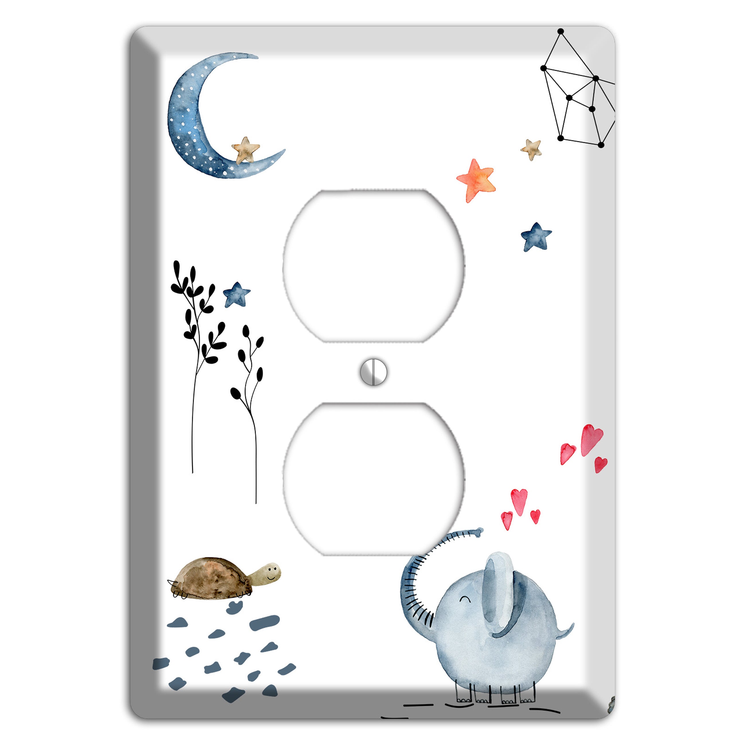 Elephant Duplex Outlet Wallplate