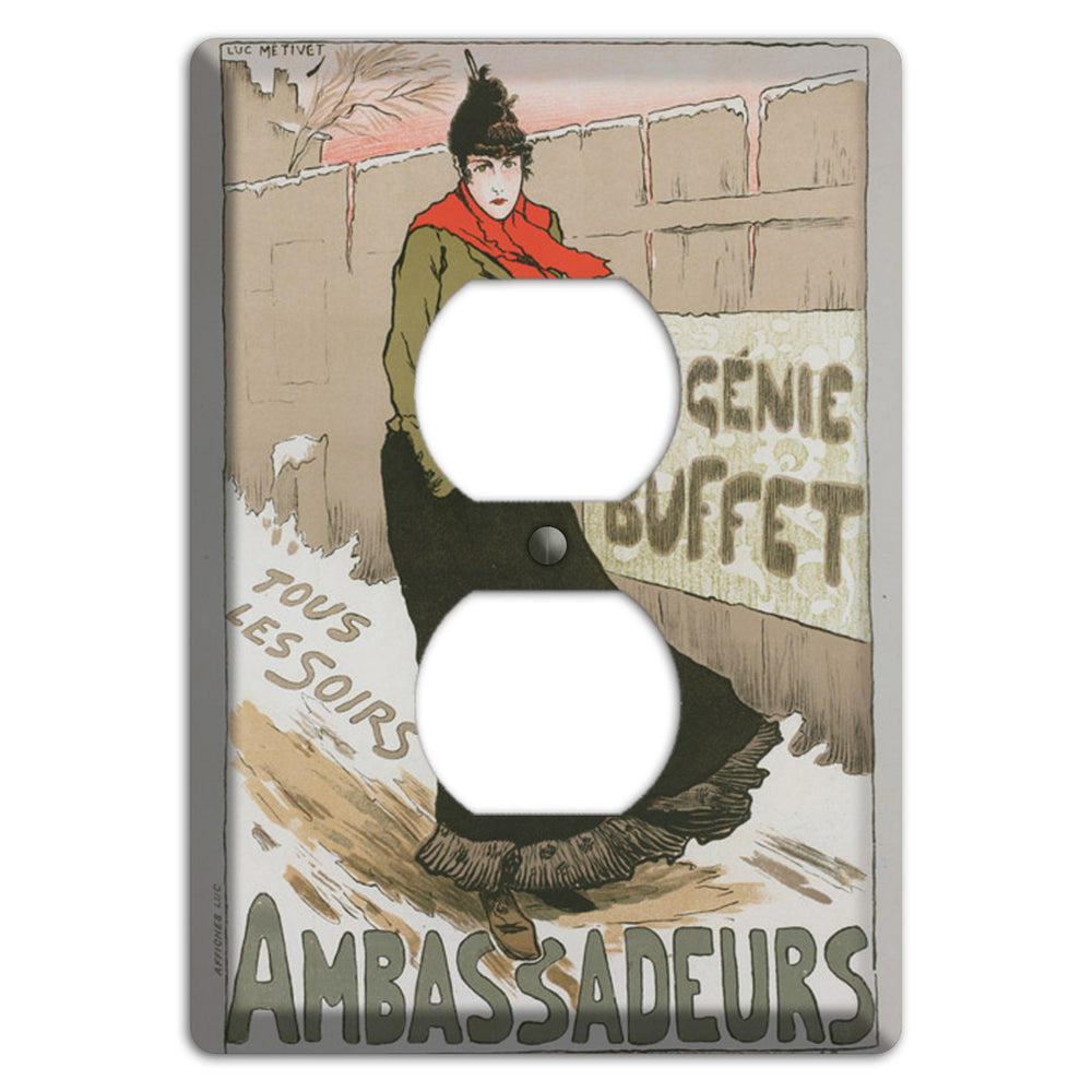 Ambassadeurs Vintage Poster Duplex Outlet Wallplate