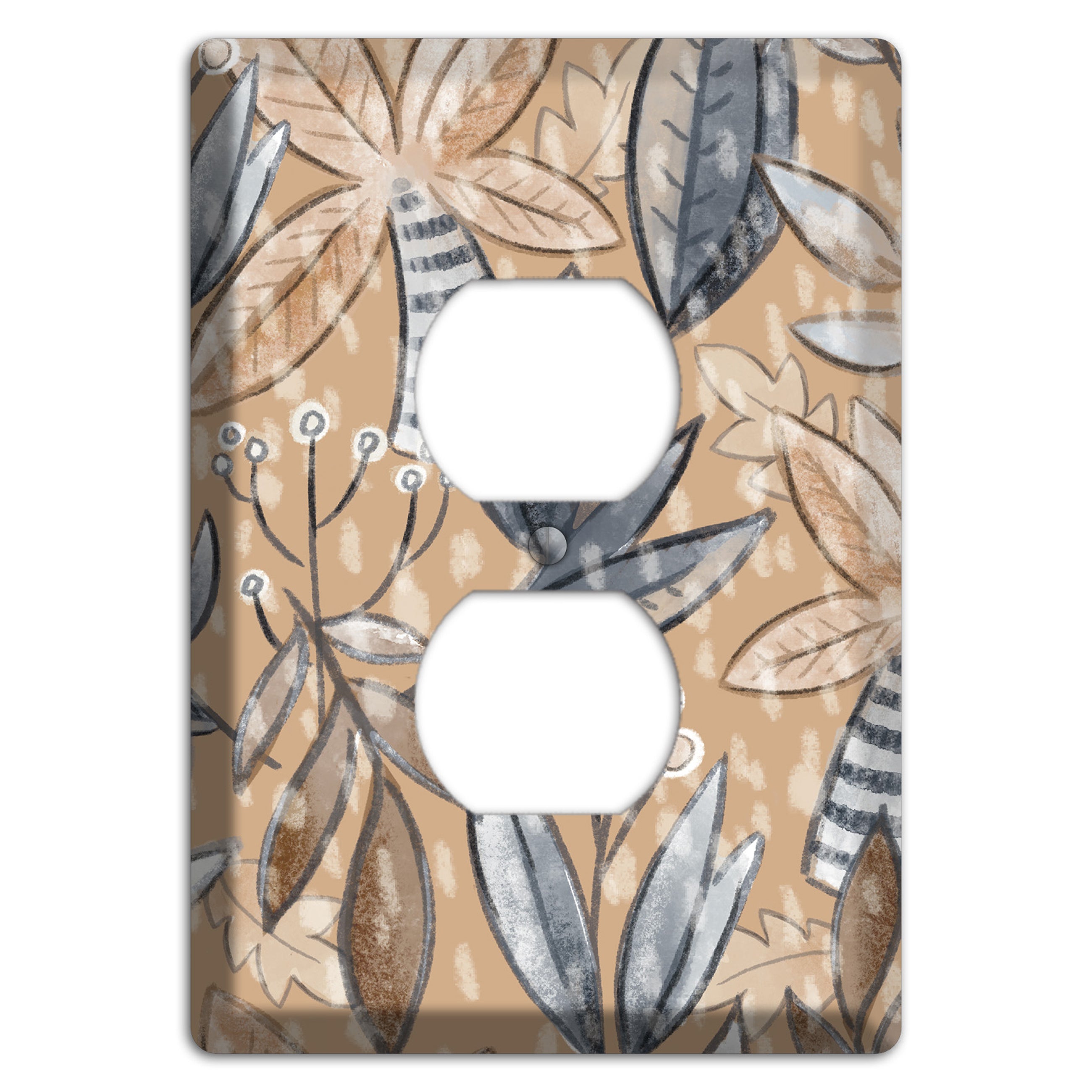 Autumn Leaves Duplex Outlet Wallplate