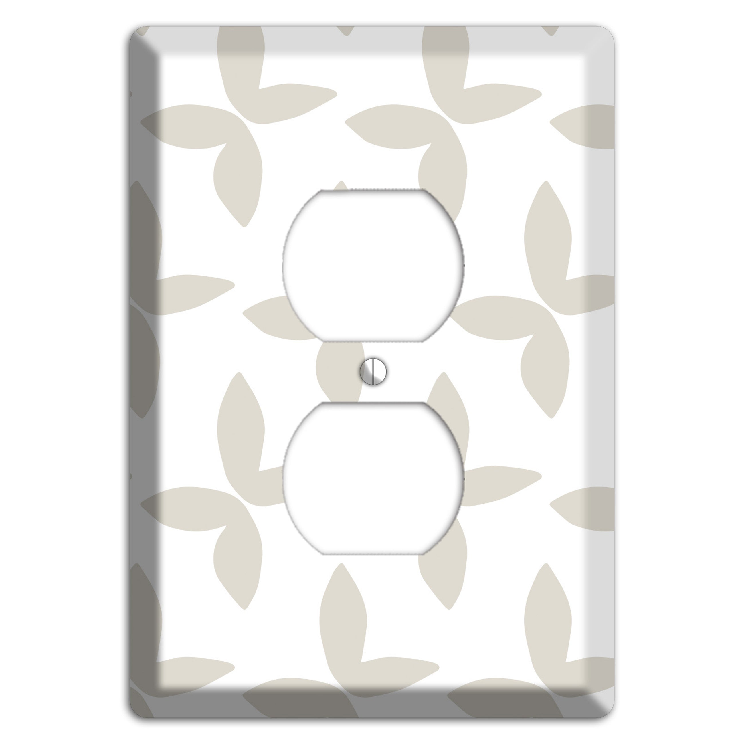 Simple Scandanavian Style O Duplex Outlet Wallplate