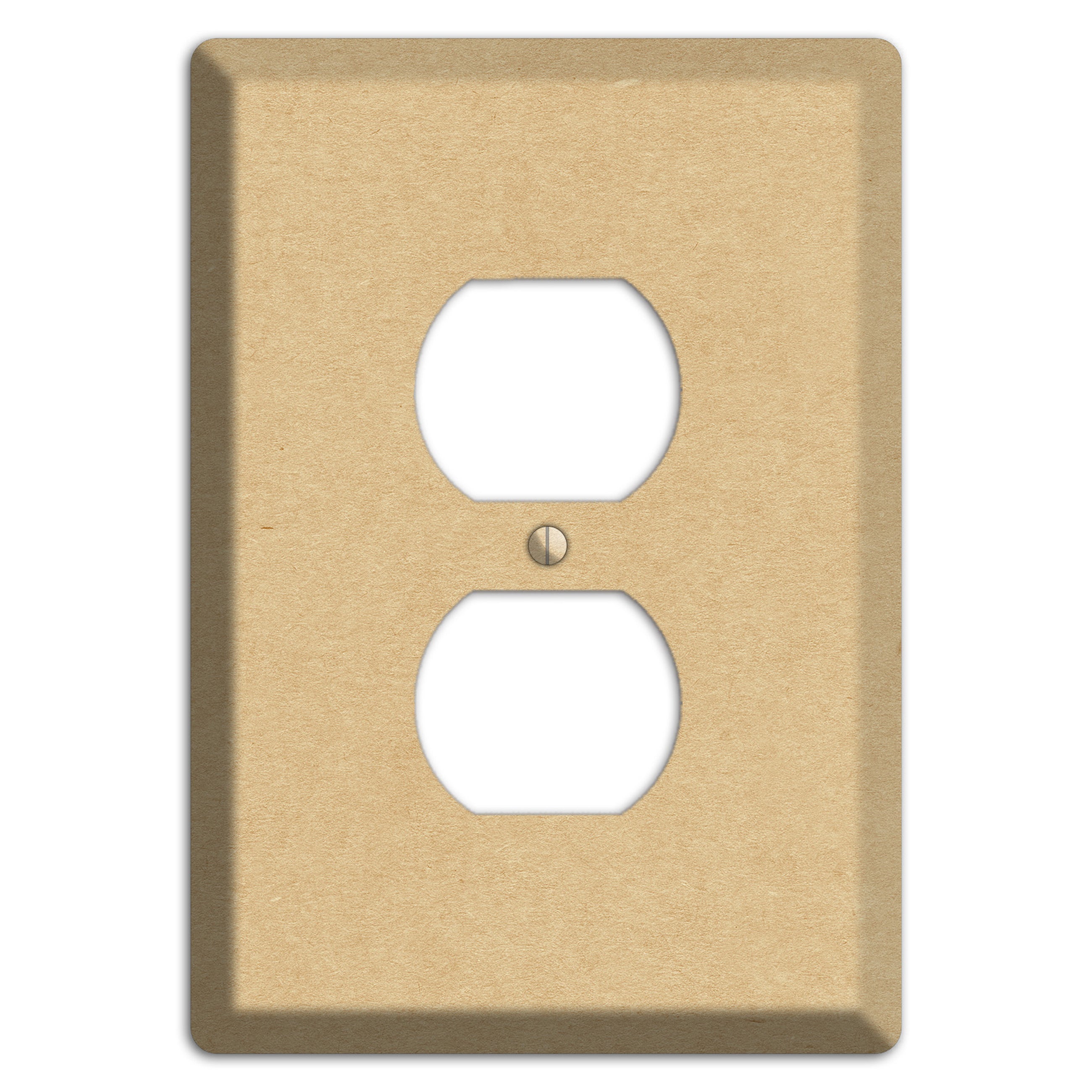 Calico Kraft Duplex Outlet Wallplate