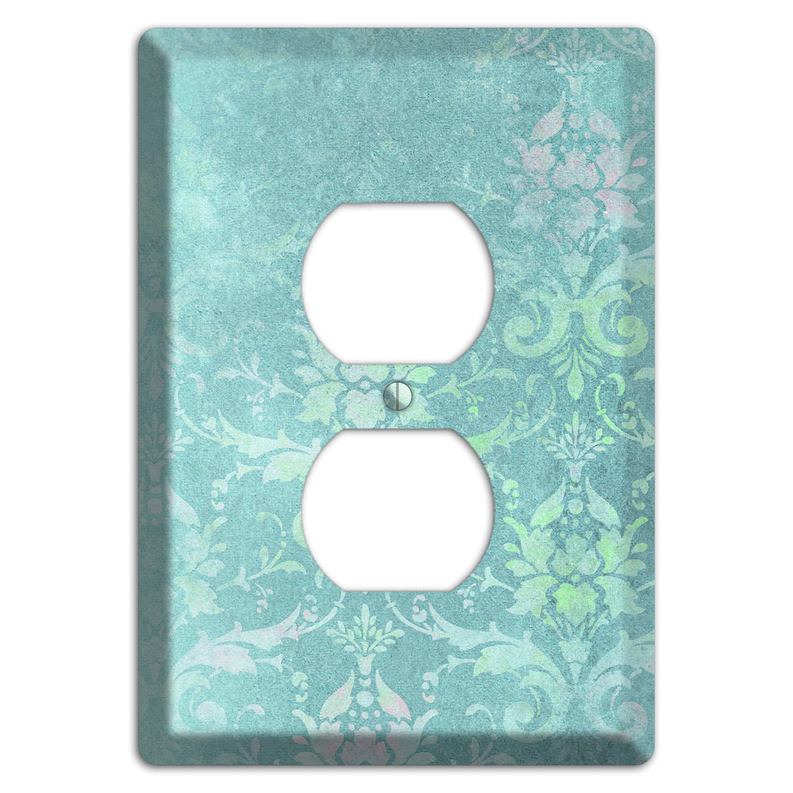 Logan Whimsical Damask Duplex Outlet Wallplate