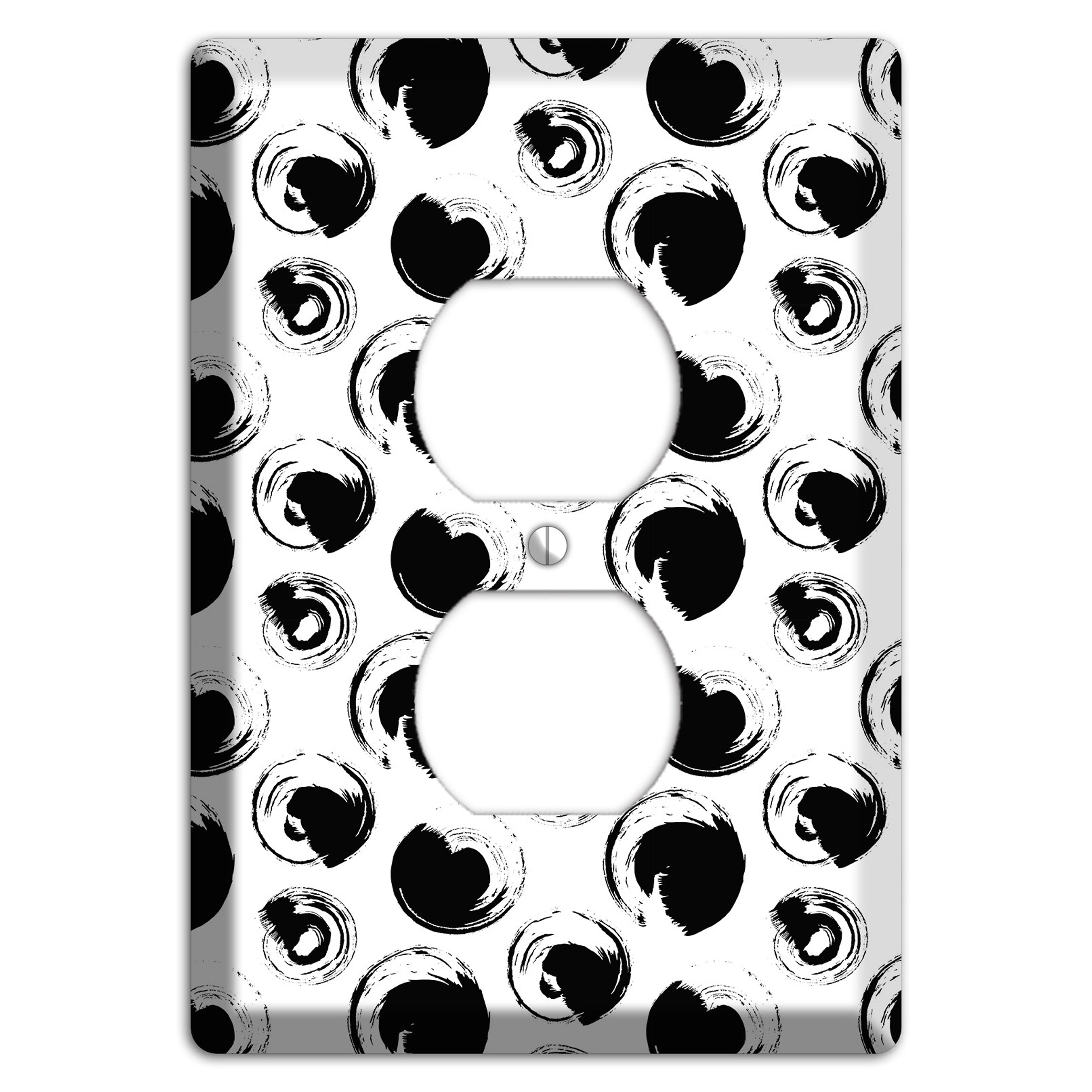 Ink Drops 1 Duplex Outlet Wallplate