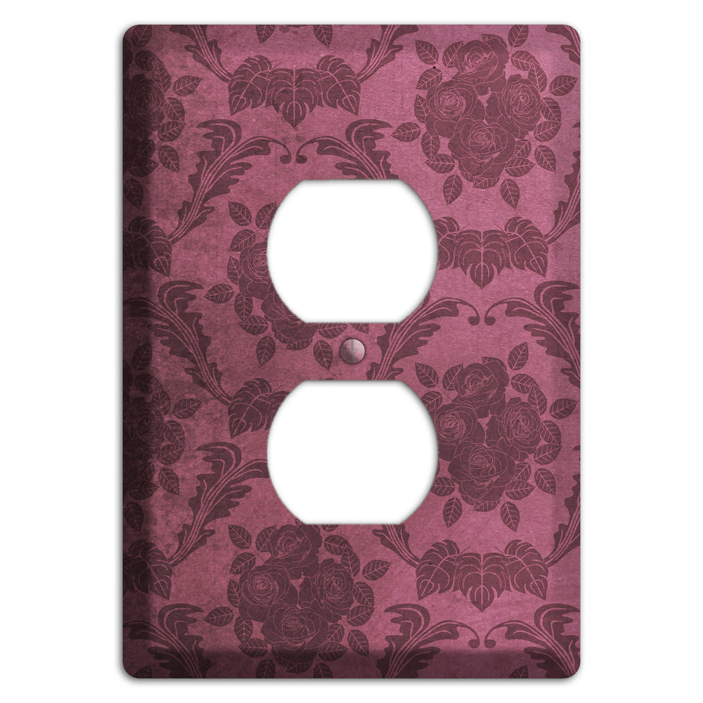 Turkish Rose Vintage Rose Damask Duplex Outlet Wallplate