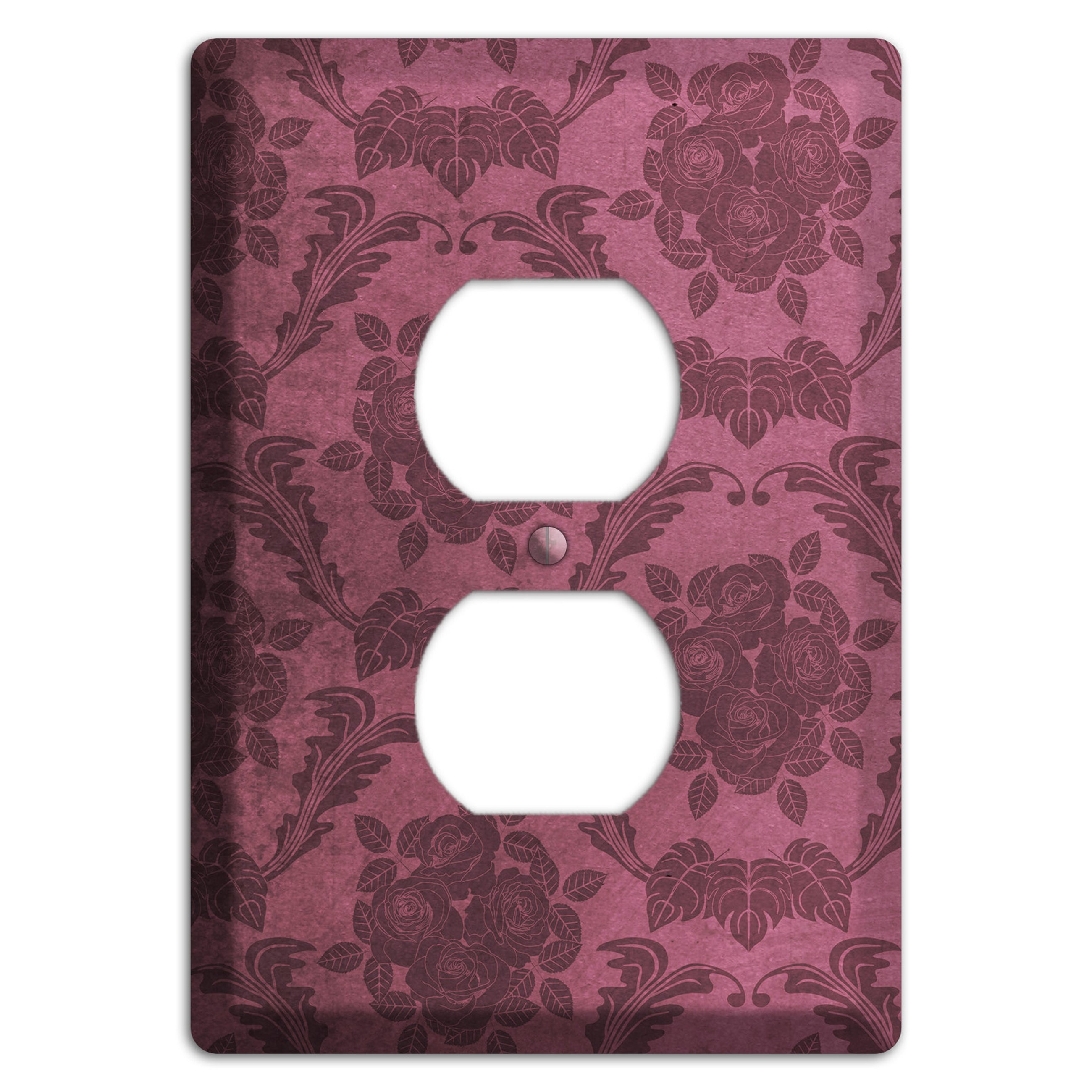 Turkish Rose Vintage Rose Damask Duplex Outlet Wallplate