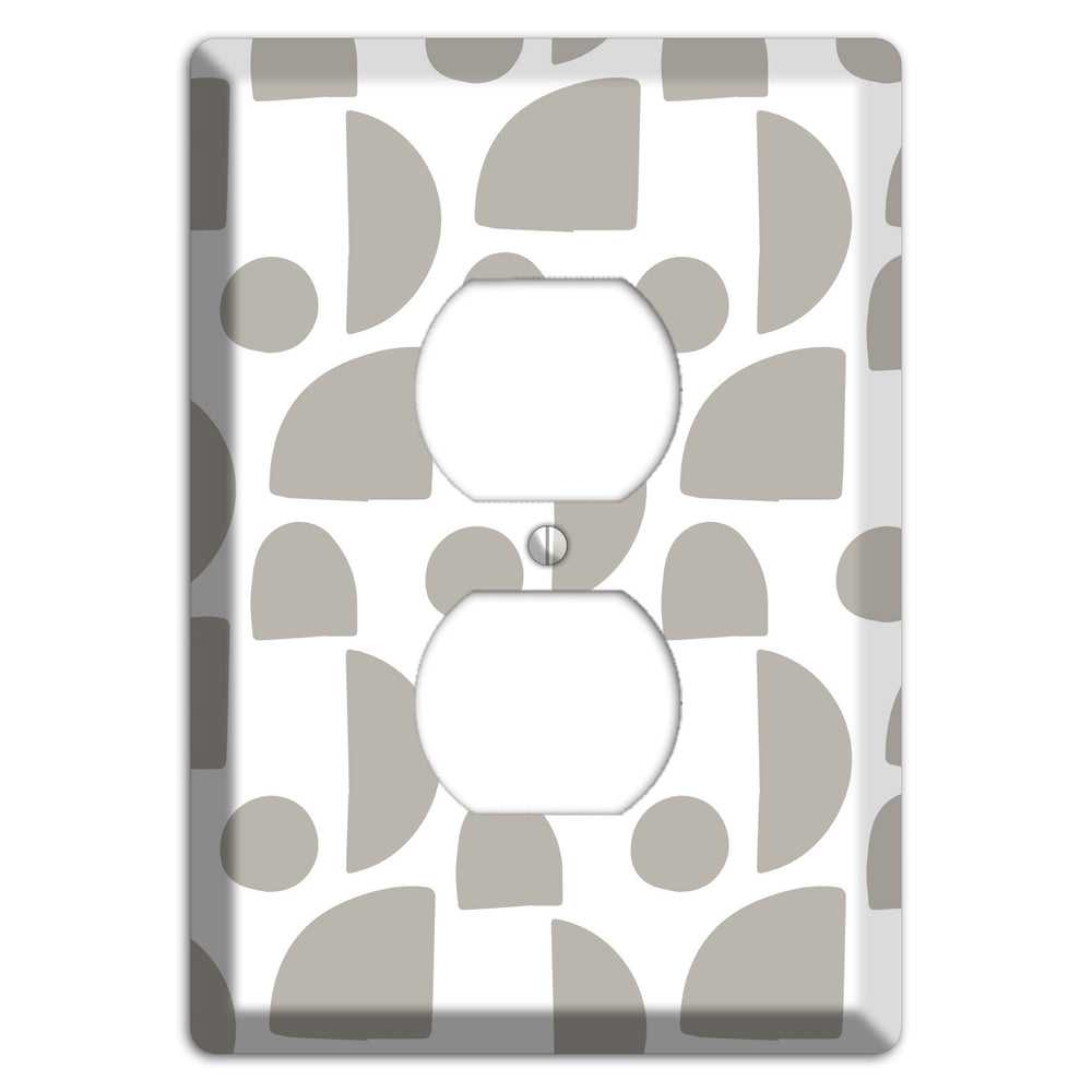 Simple Scandanavian Style L Duplex Outlet Wallplate