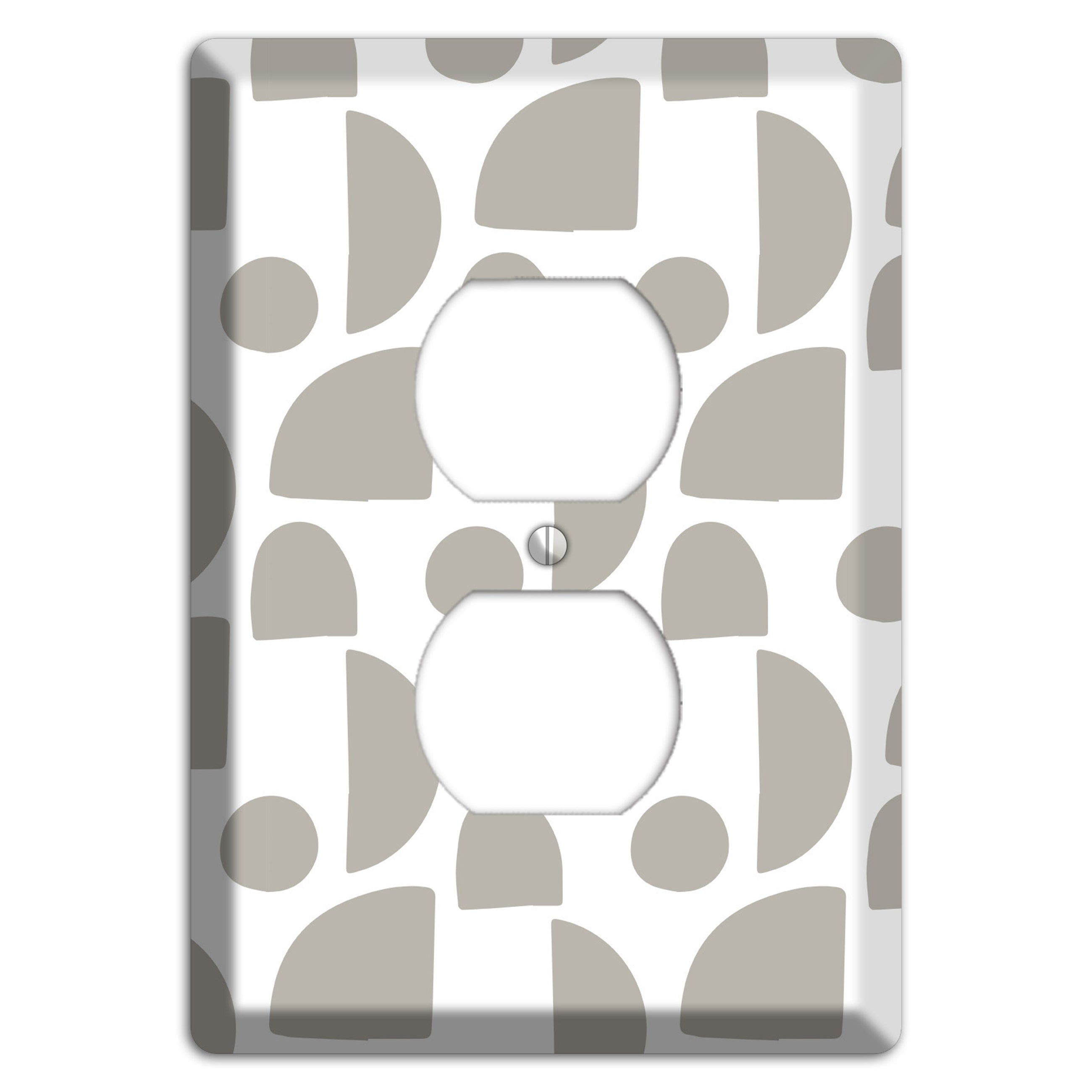 Simple Scandanavian Style L Duplex Outlet Wallplate