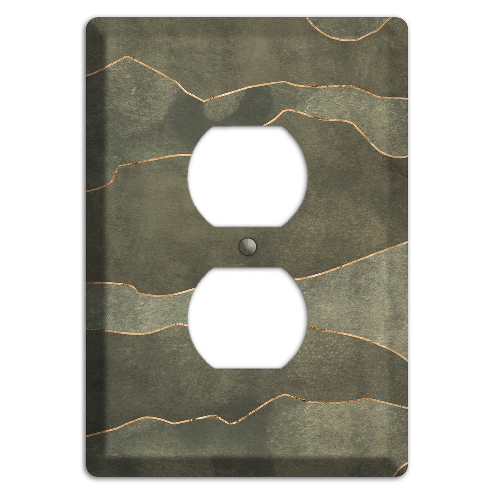 Jade Mountain Range Duplex Outlet Wallplate