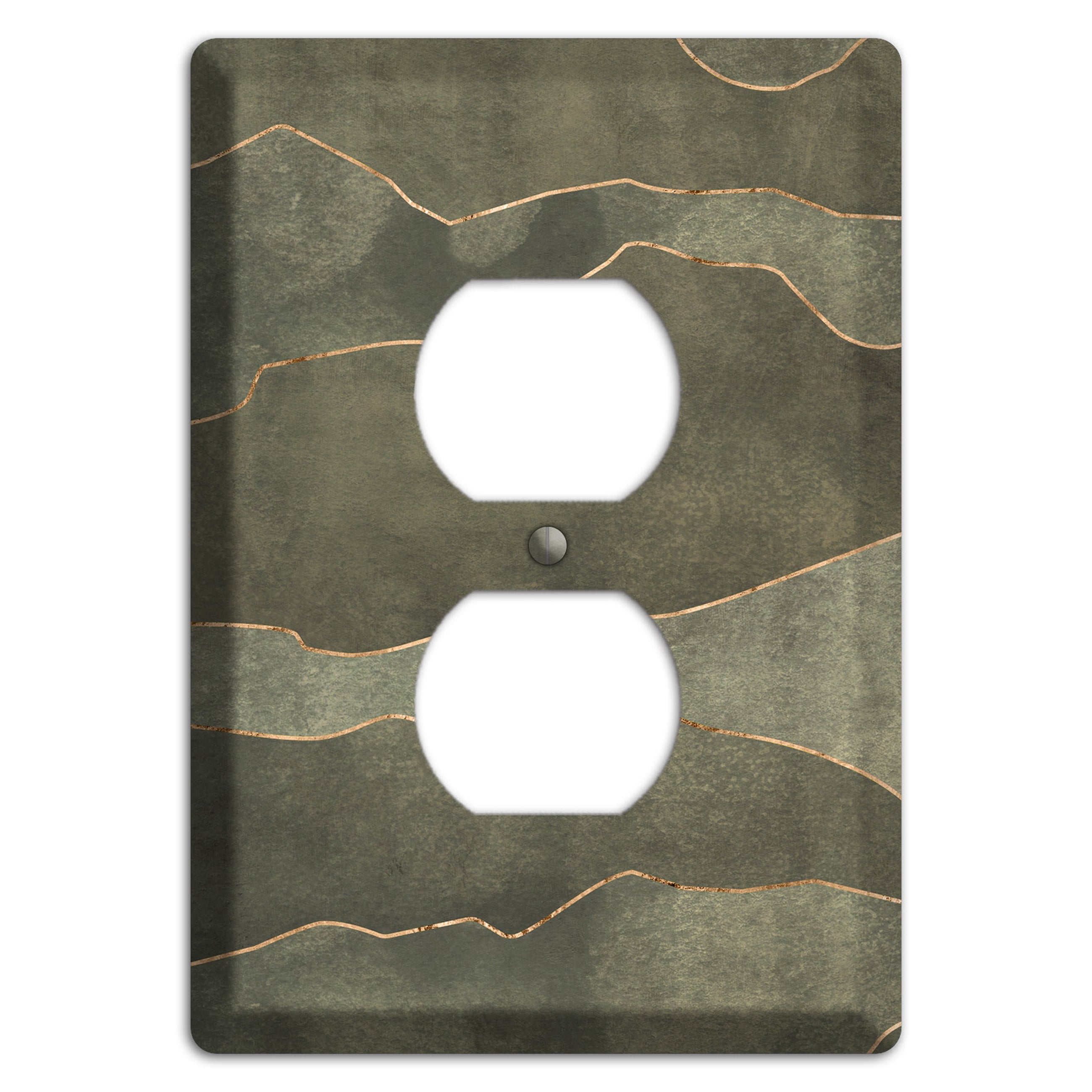 Jade Mountain Range Duplex Outlet Wallplate
