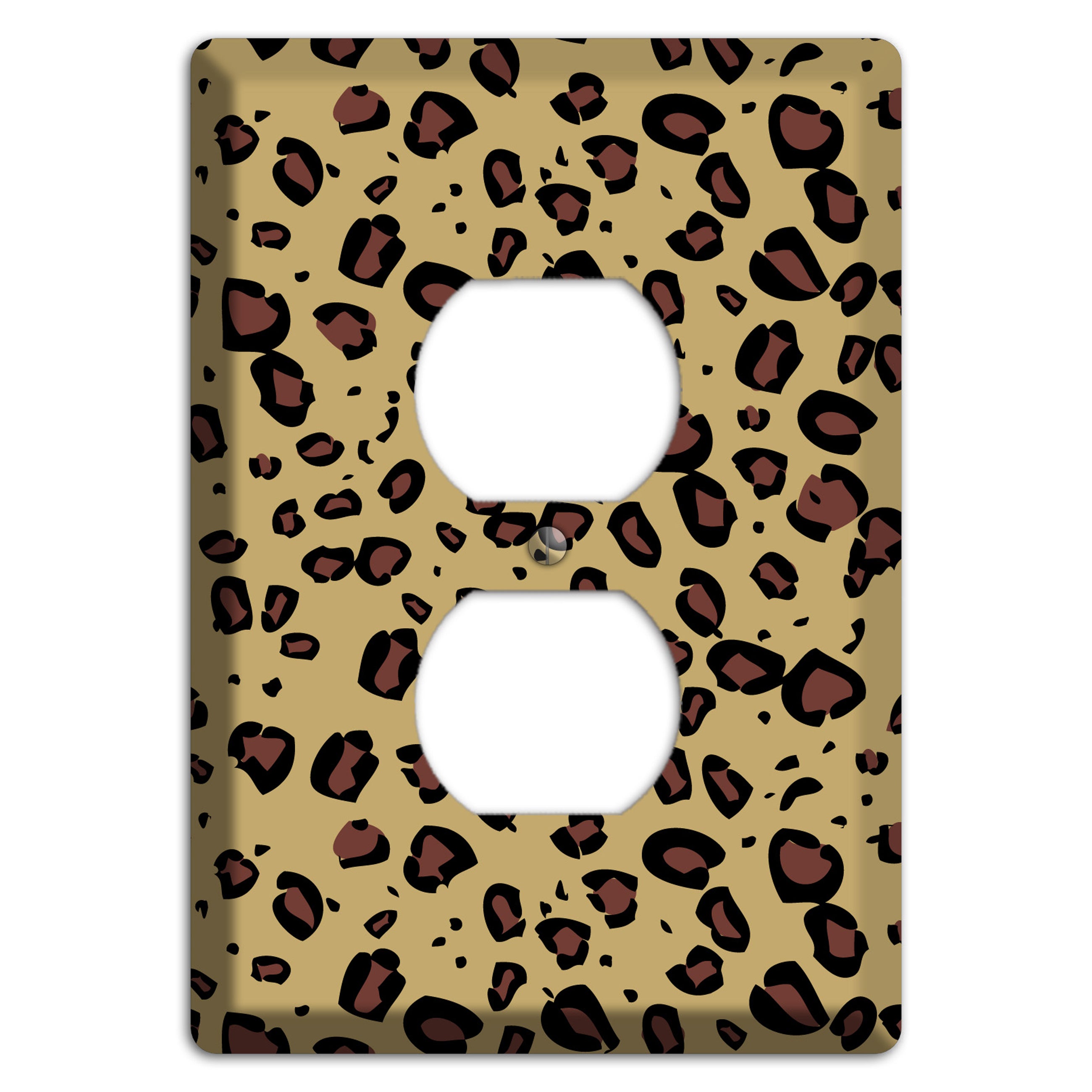Leopard Duplex Outlet Wallplate