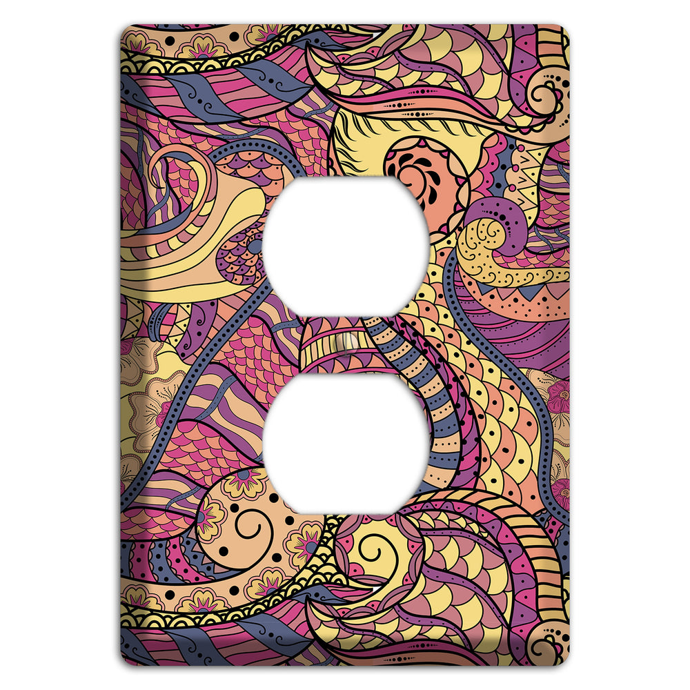 Retro Flourish 2 Duplex Outlet Wallplate