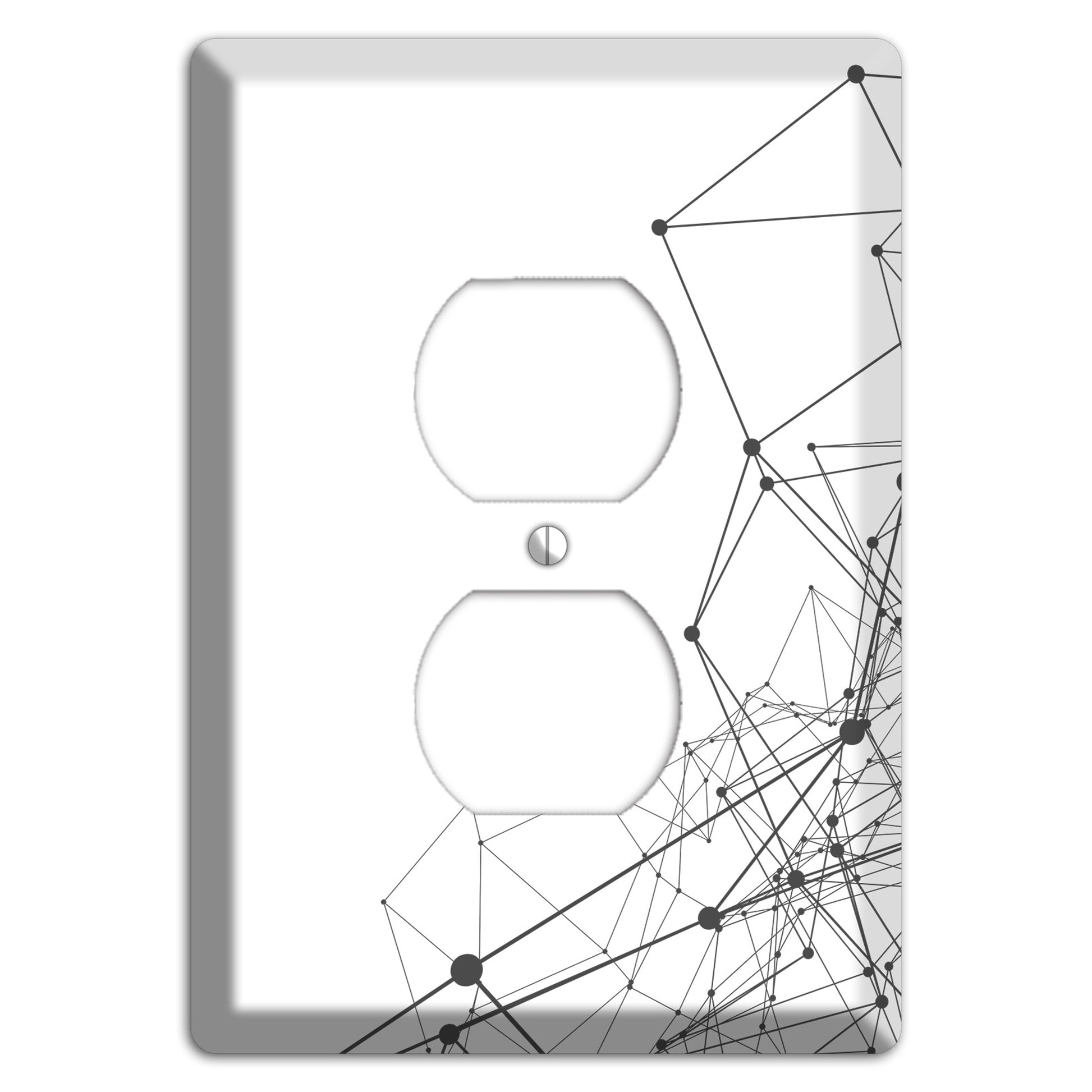 Linear C Duplex Outlet Wallplate