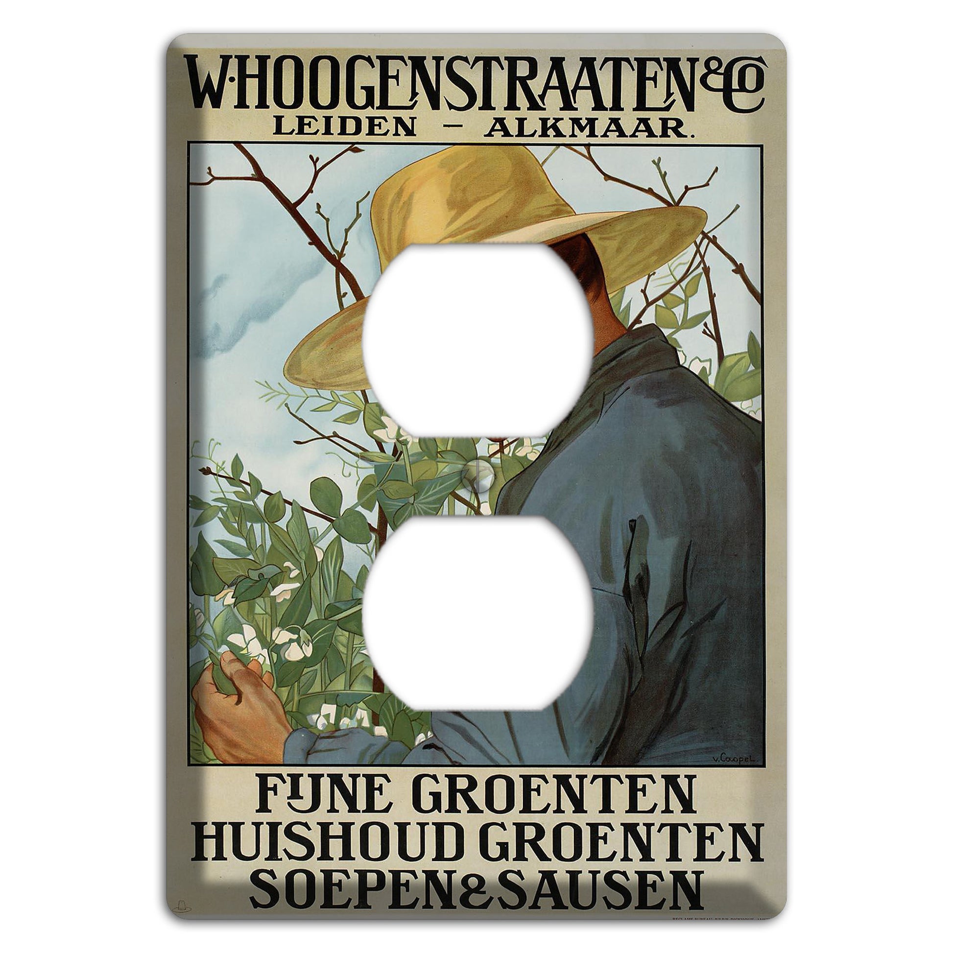 Hoogenstraaten Vintage Poster Duplex Outlet Wallplate