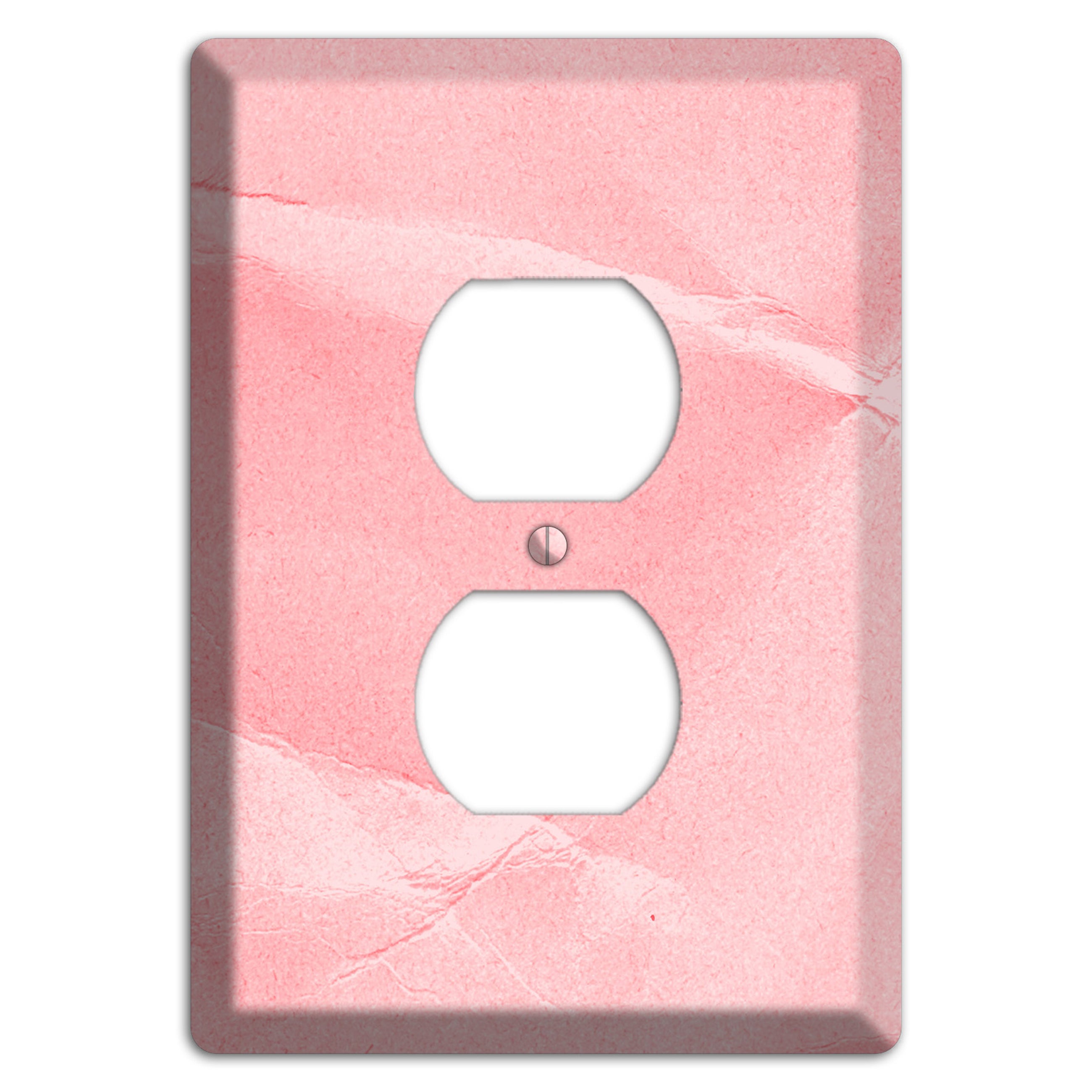 Pink Soft Coral Duplex Outlet Wallplate