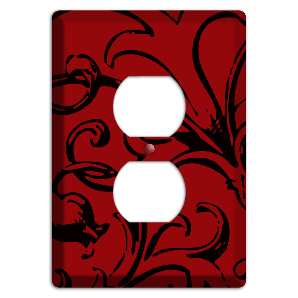 Victorian Red Duplex Outlet Wallplate