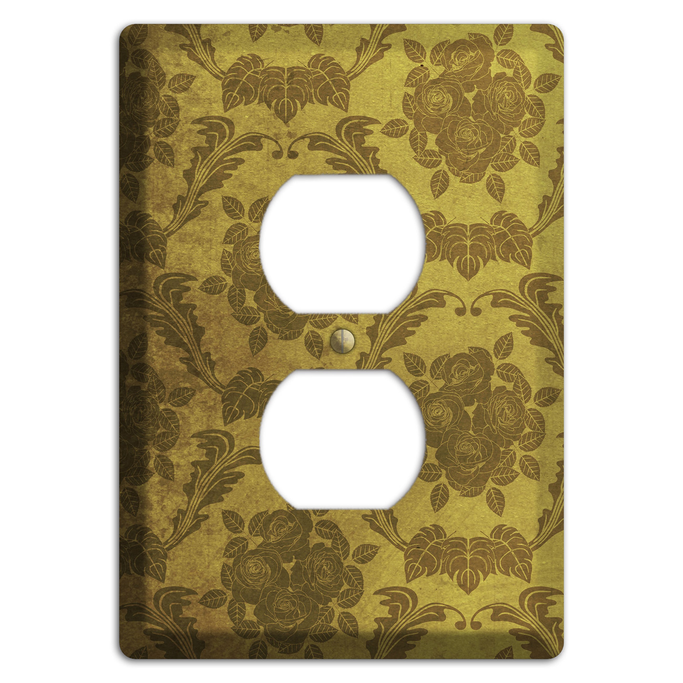 Pesto Vintage Rose Damask Duplex Outlet Wallplate