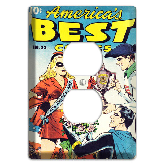 Miss Americas Vintage Comics Duplex Outlet Wallplate