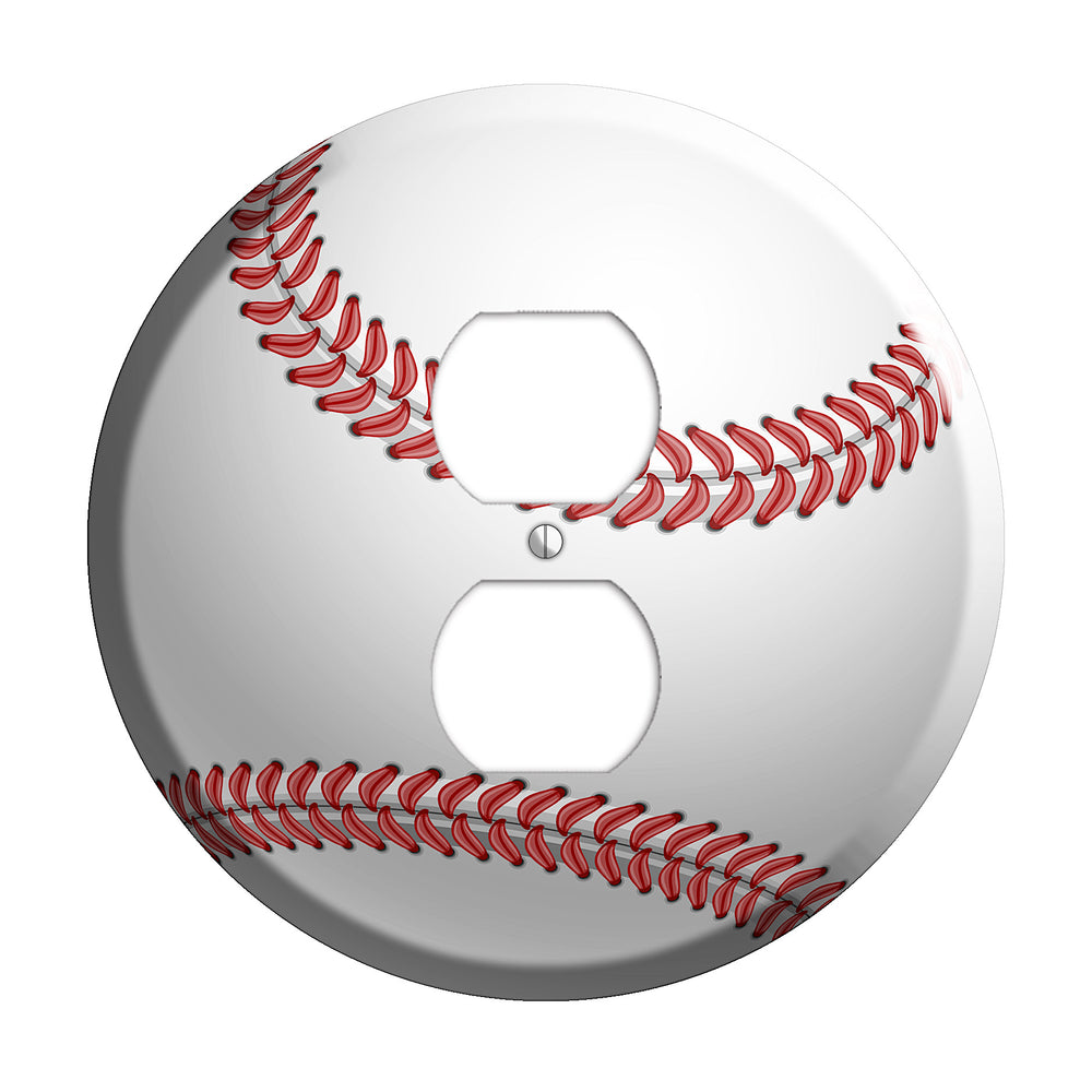 Baseball Duplex Outlet Wallplate