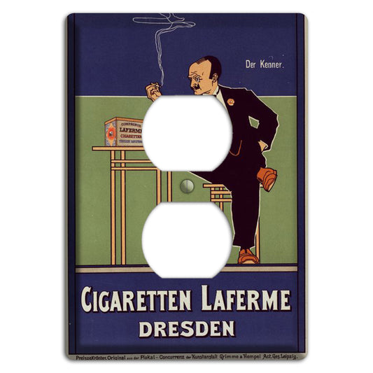 Cigaretten Laferme Vintage Poster Duplex Outlet Wallplate