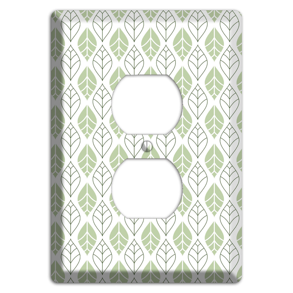 Leaves Style W Duplex Outlet Wallplate
