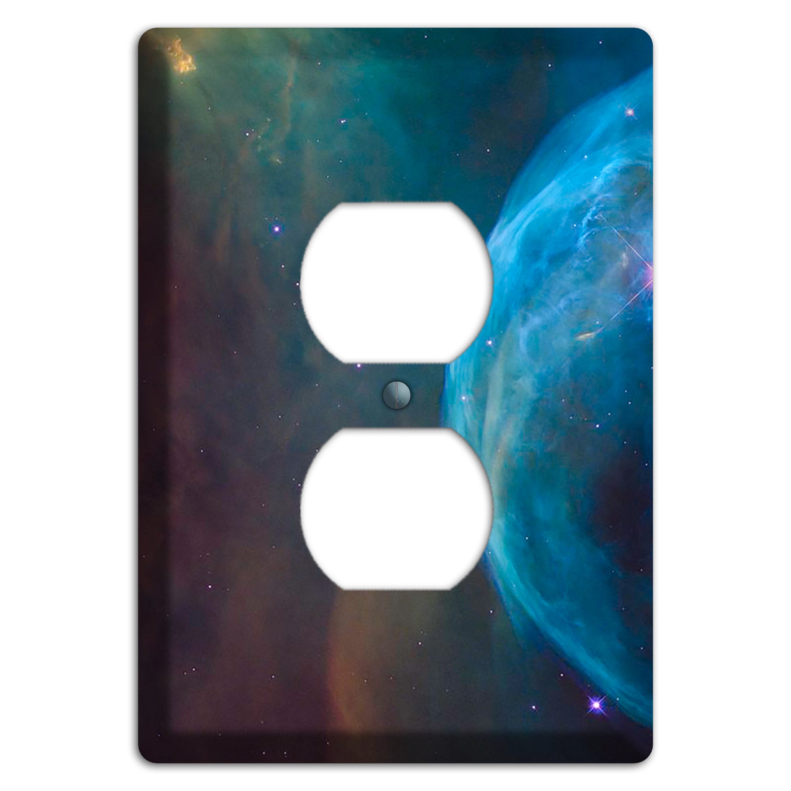 Bubble Nebula Duplex Outlet Wallplate