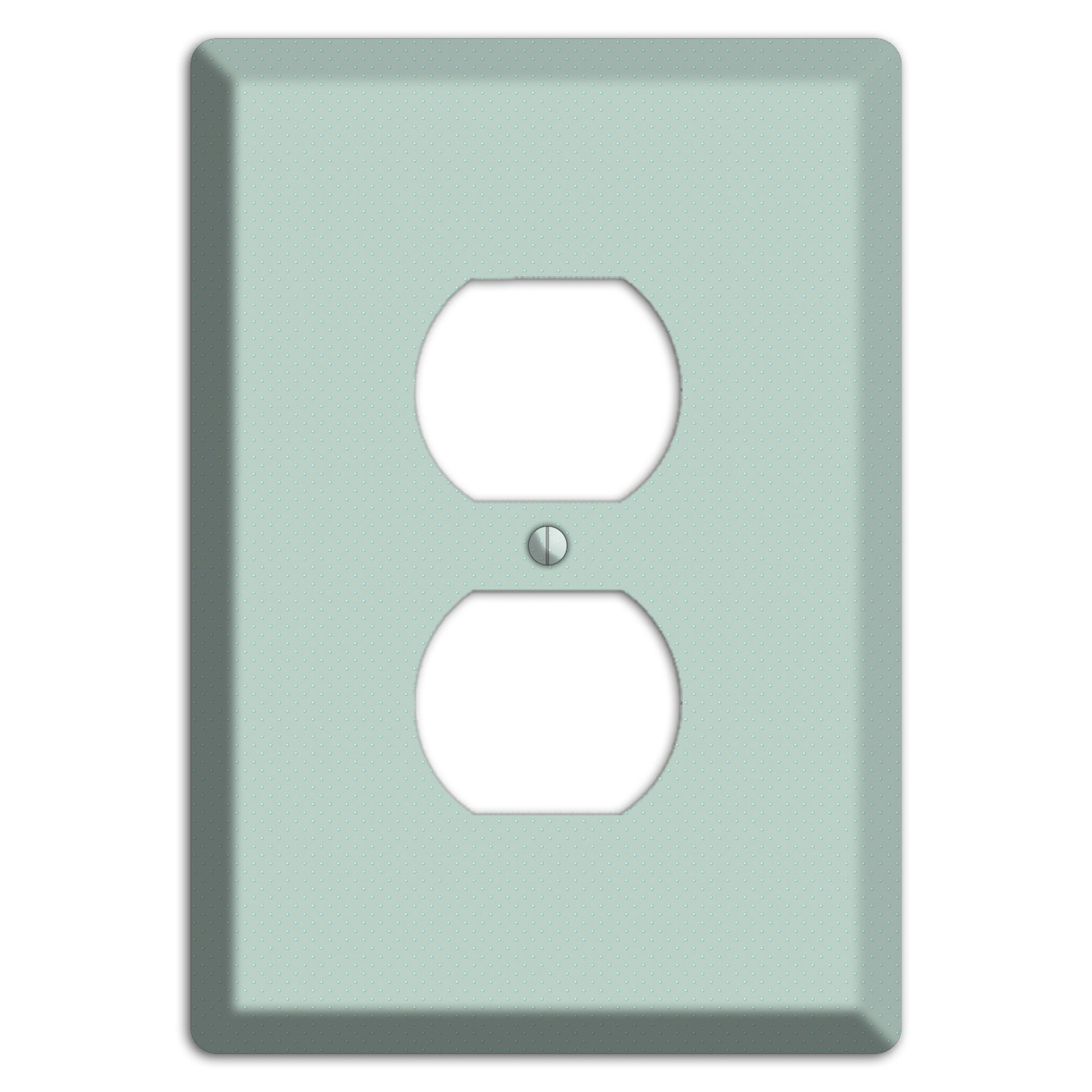 Sage with Tiny Dots Duplex Outlet Wallplate
