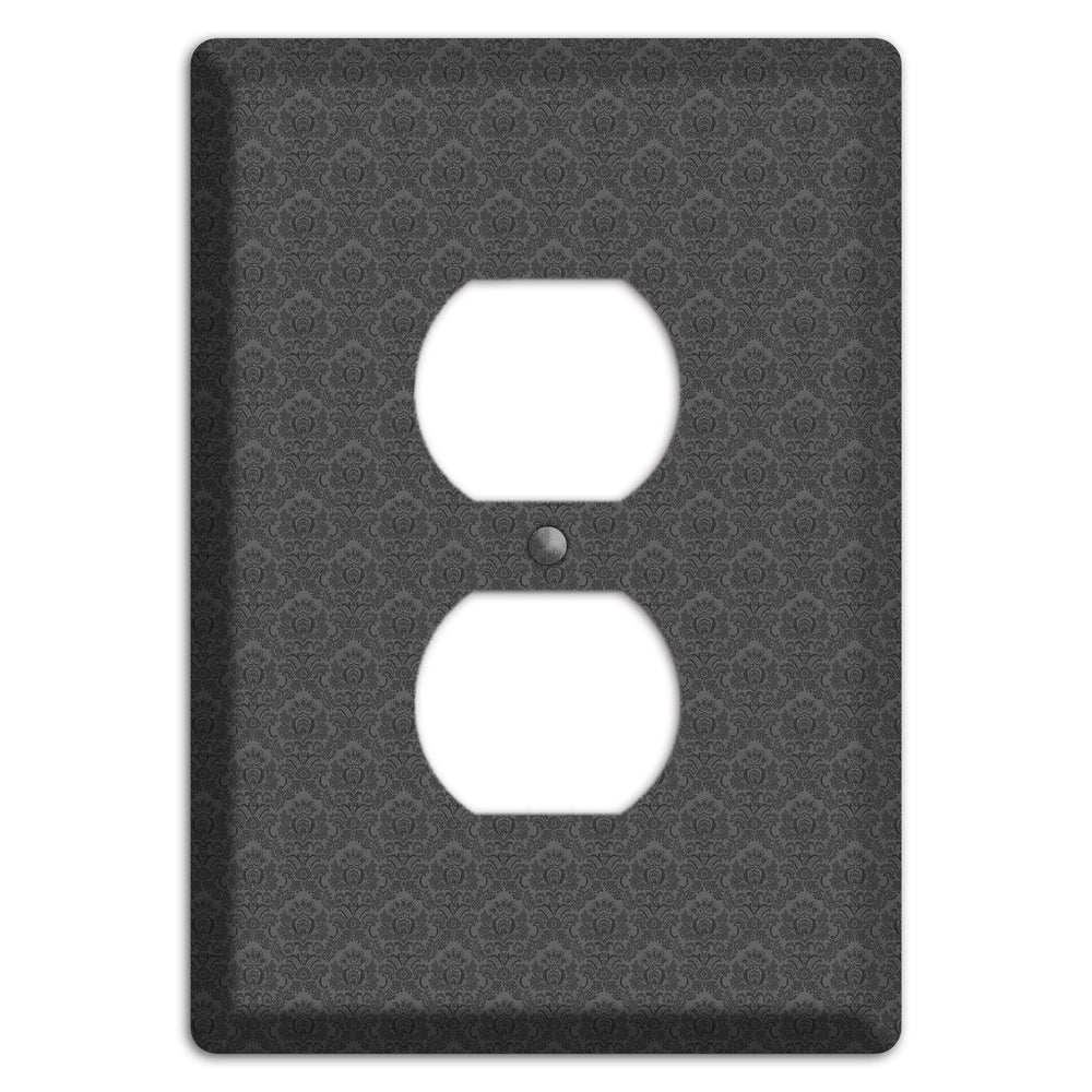 Dark Grey Cartouche Duplex Outlet Wallplate