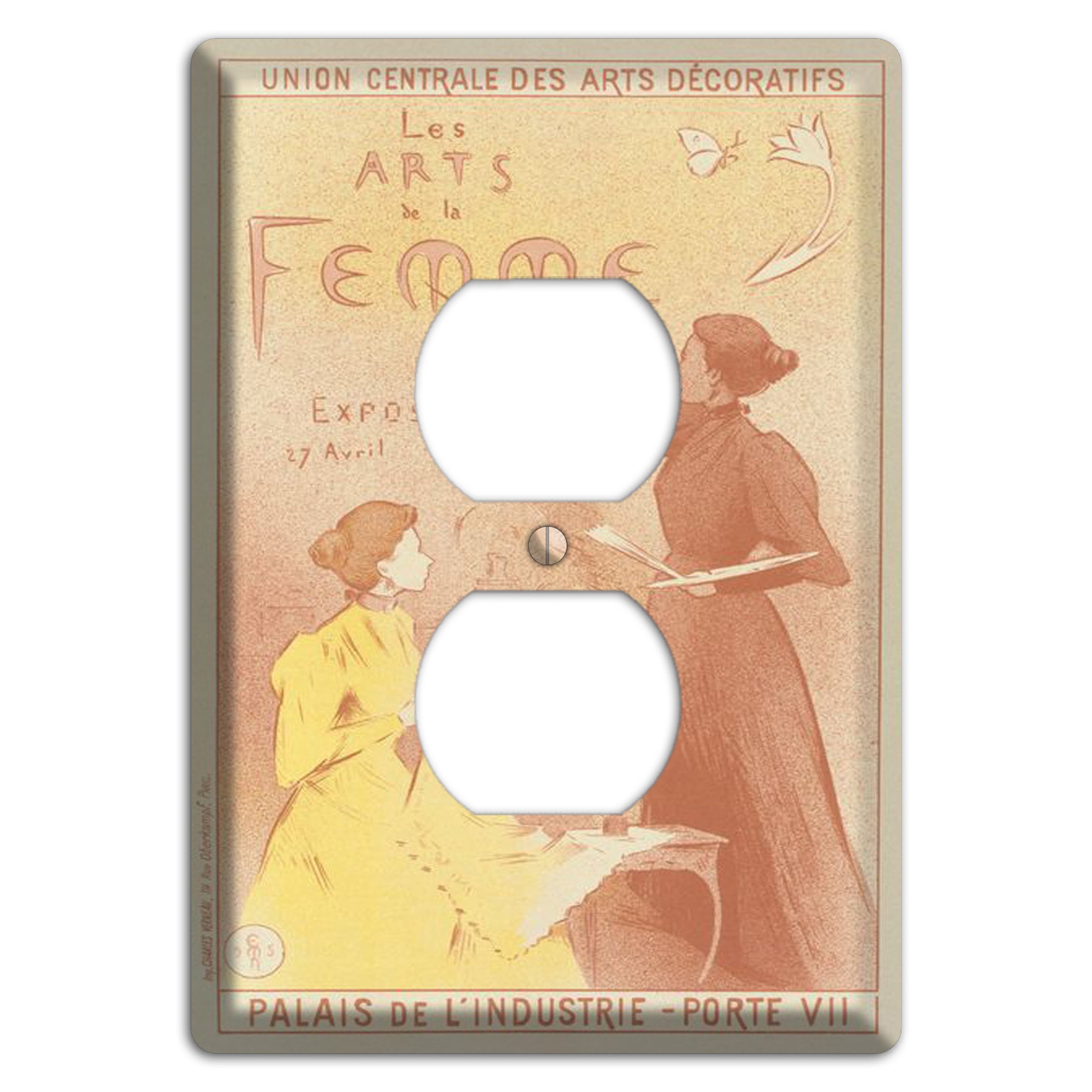 Arts de la Femme Vintage Poster Duplex Outlet Wallplate