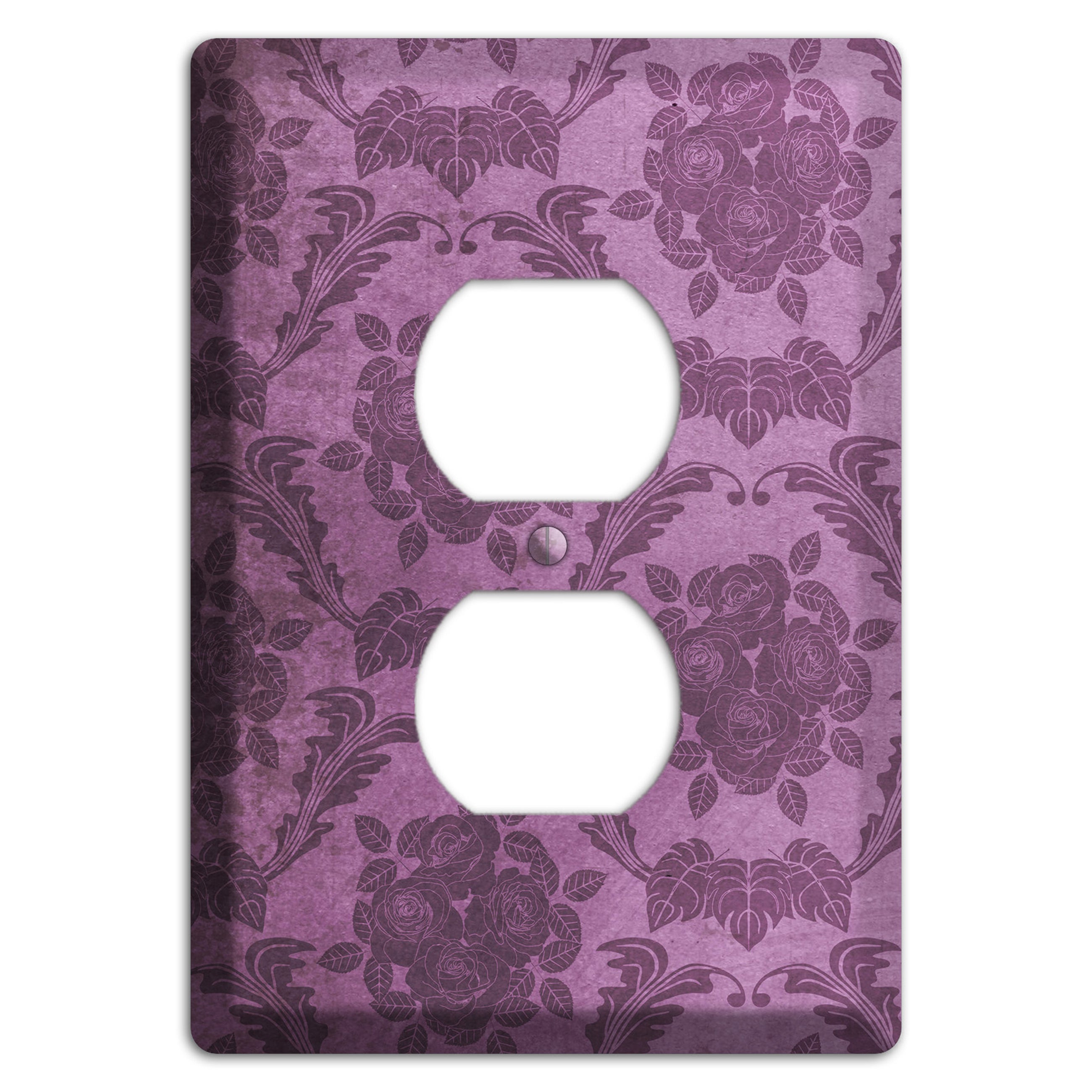 Bouquet Vintage Rose Damask Duplex Outlet Wallplate