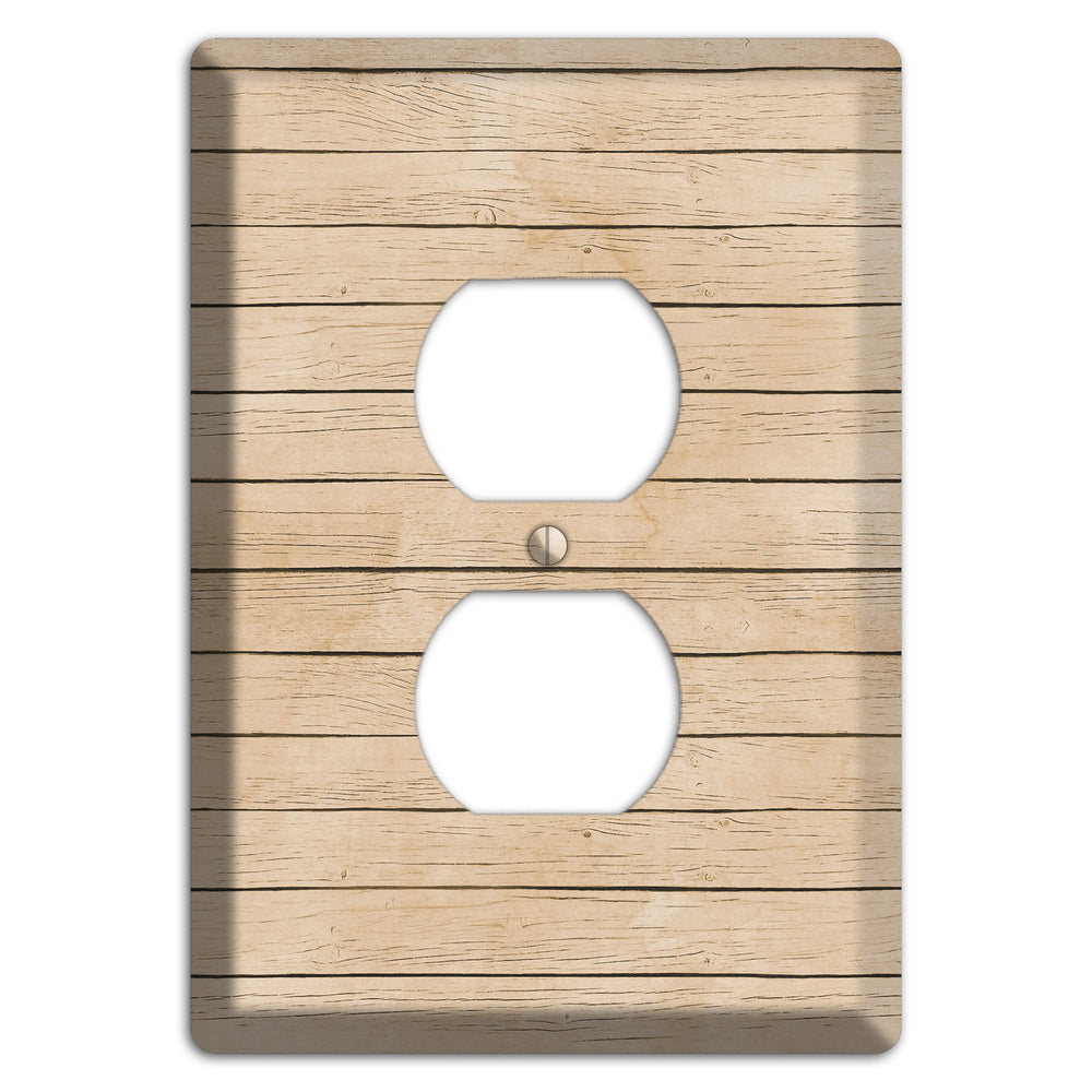 Akaroa Neutral Texture Duplex Outlet Wallplate