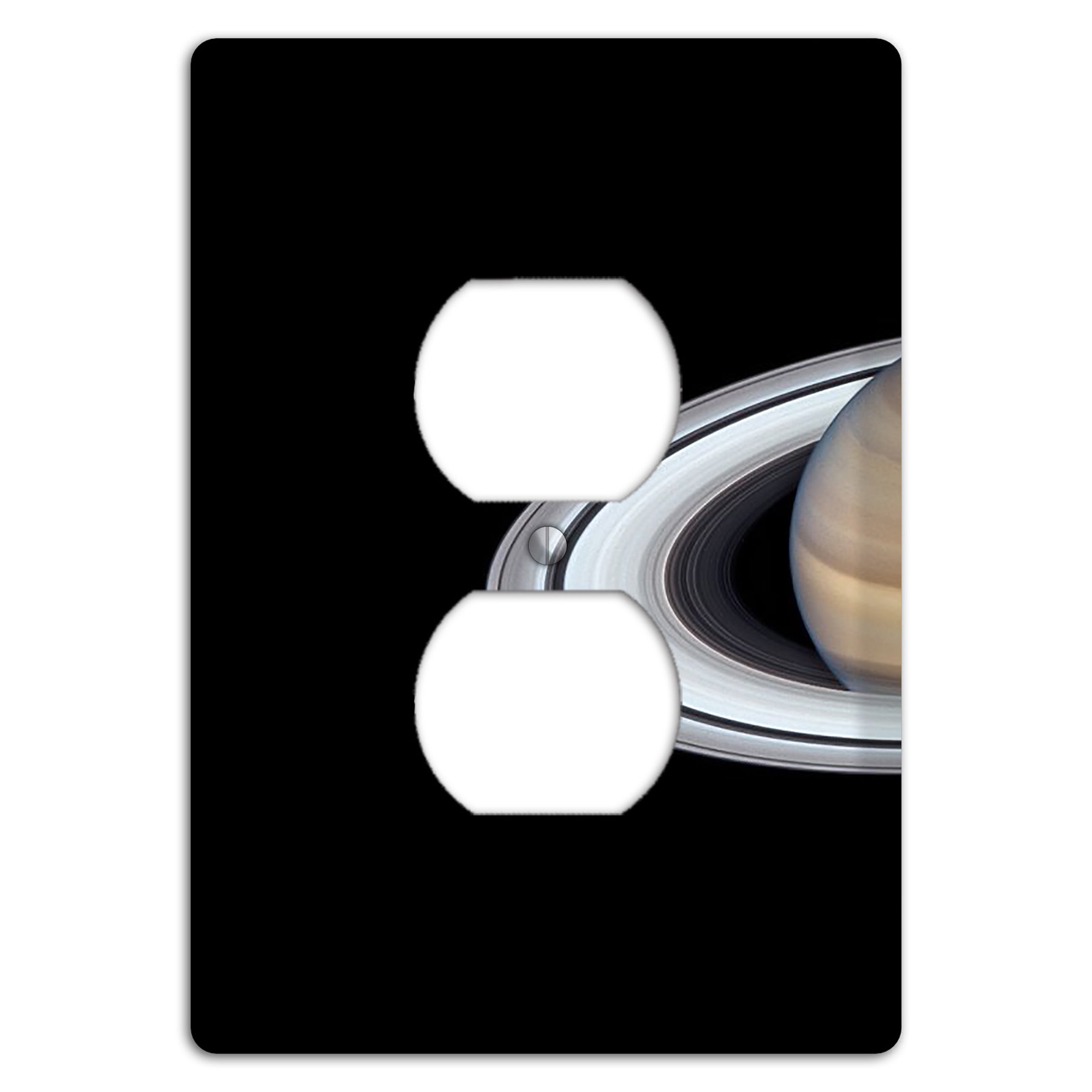 Saturn Duplex Outlet Wallplate