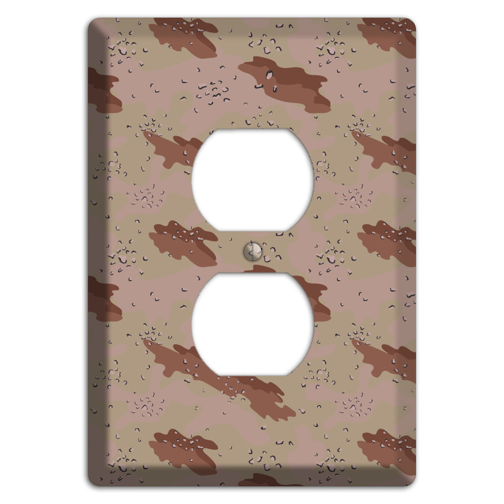 Chocolate Chip Camo Duplex Outlet Wallplate