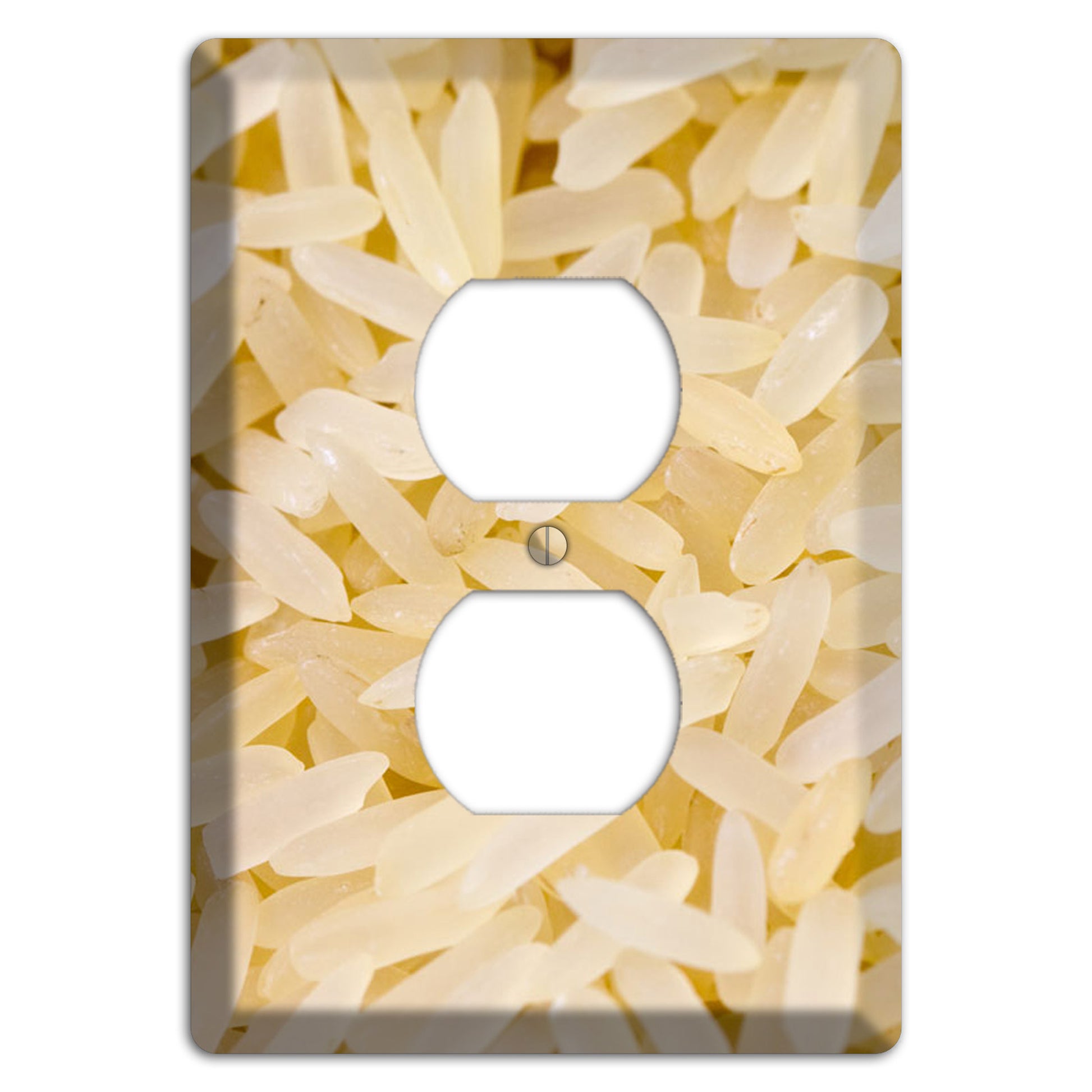 Rice Duplex Outlet Wallplate