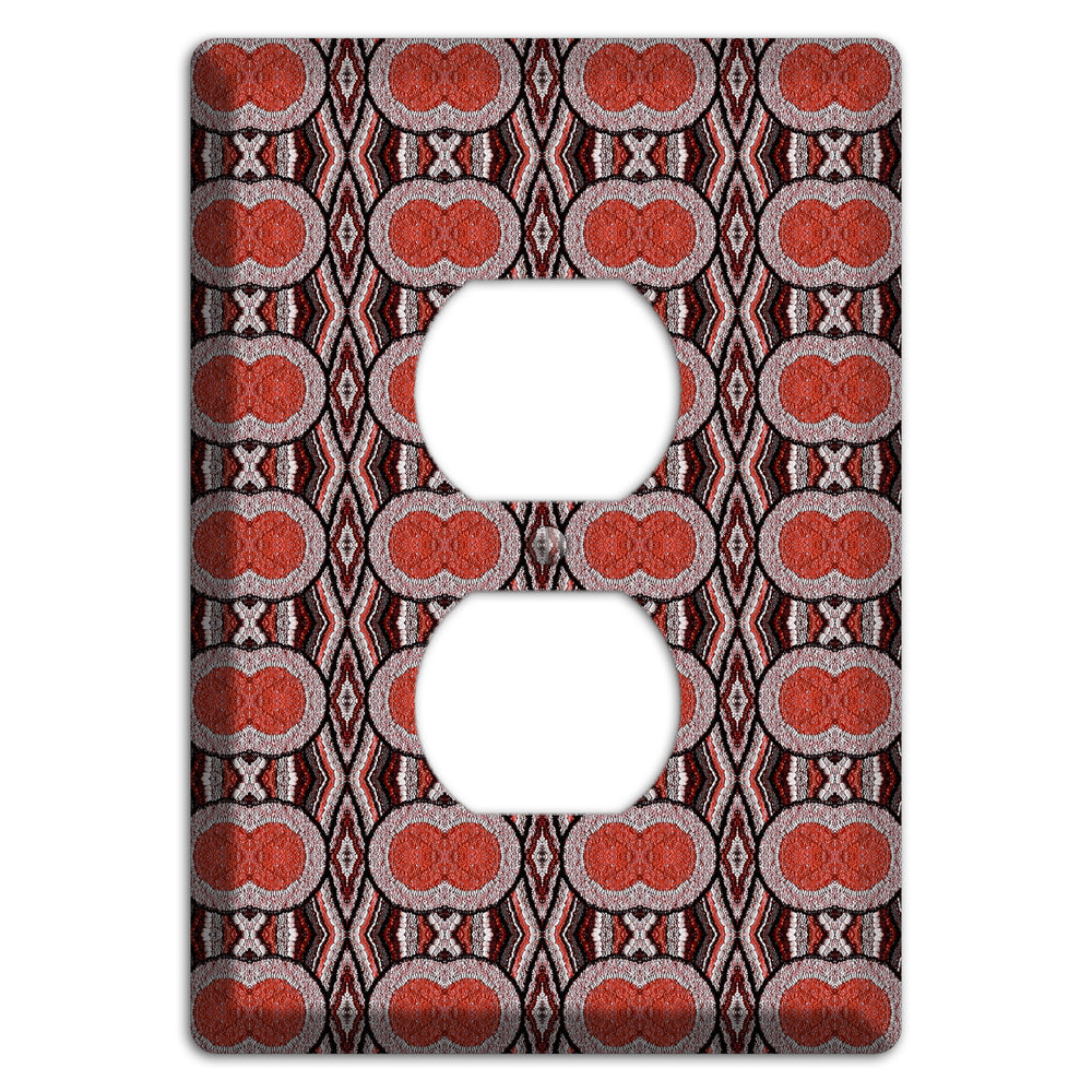 Red Tapestry Duplex Outlet Wallplate