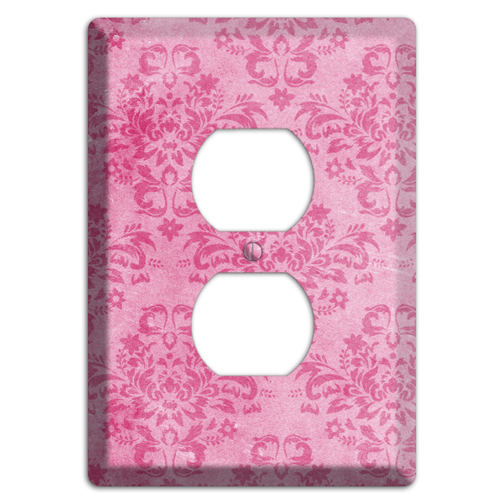 Beauty Bush Pink Texture Duplex Outlet Wallplate