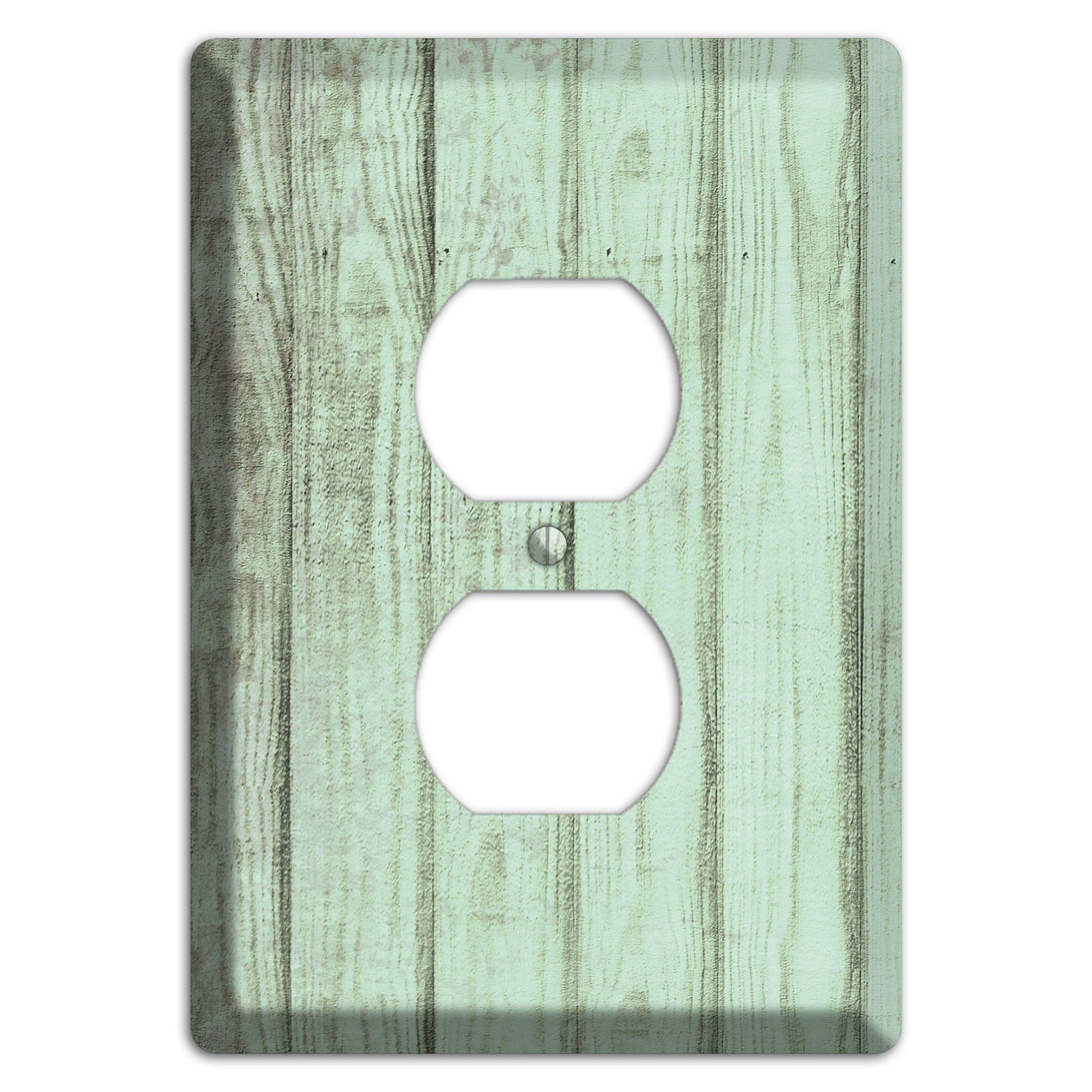 Norway Weathered Wood Duplex Outlet Wallplate