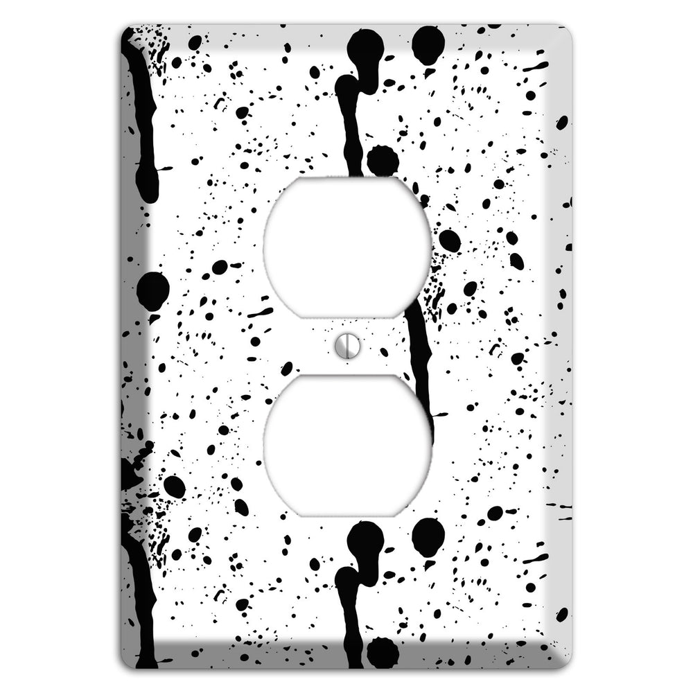 Ink Drips 6 Duplex Outlet Wallplate