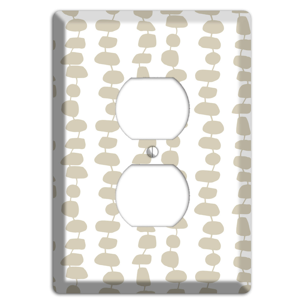 Simple Scandanavian Style M Duplex Outlet Wallplate