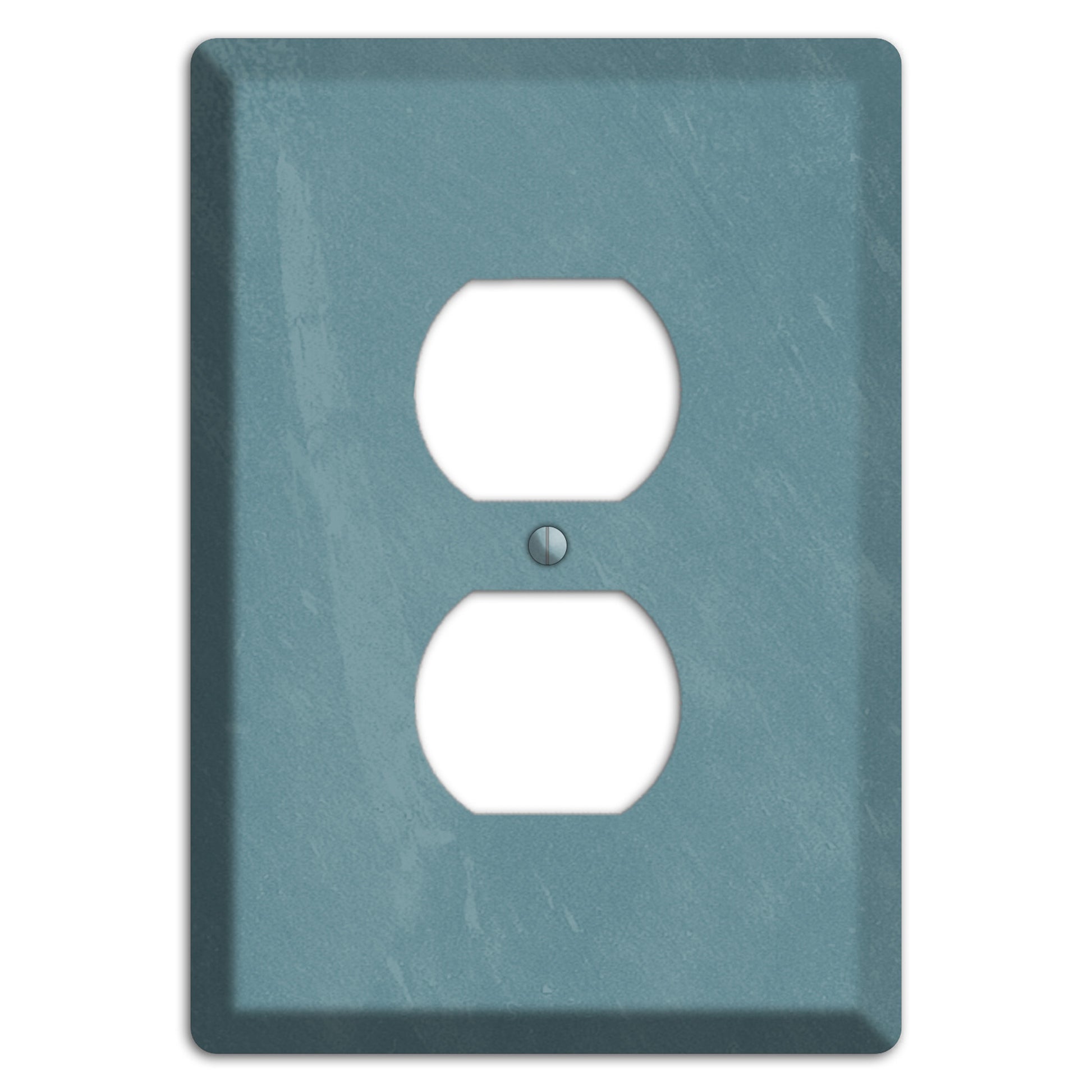 Chalk Teal Duplex Outlet Wallplate