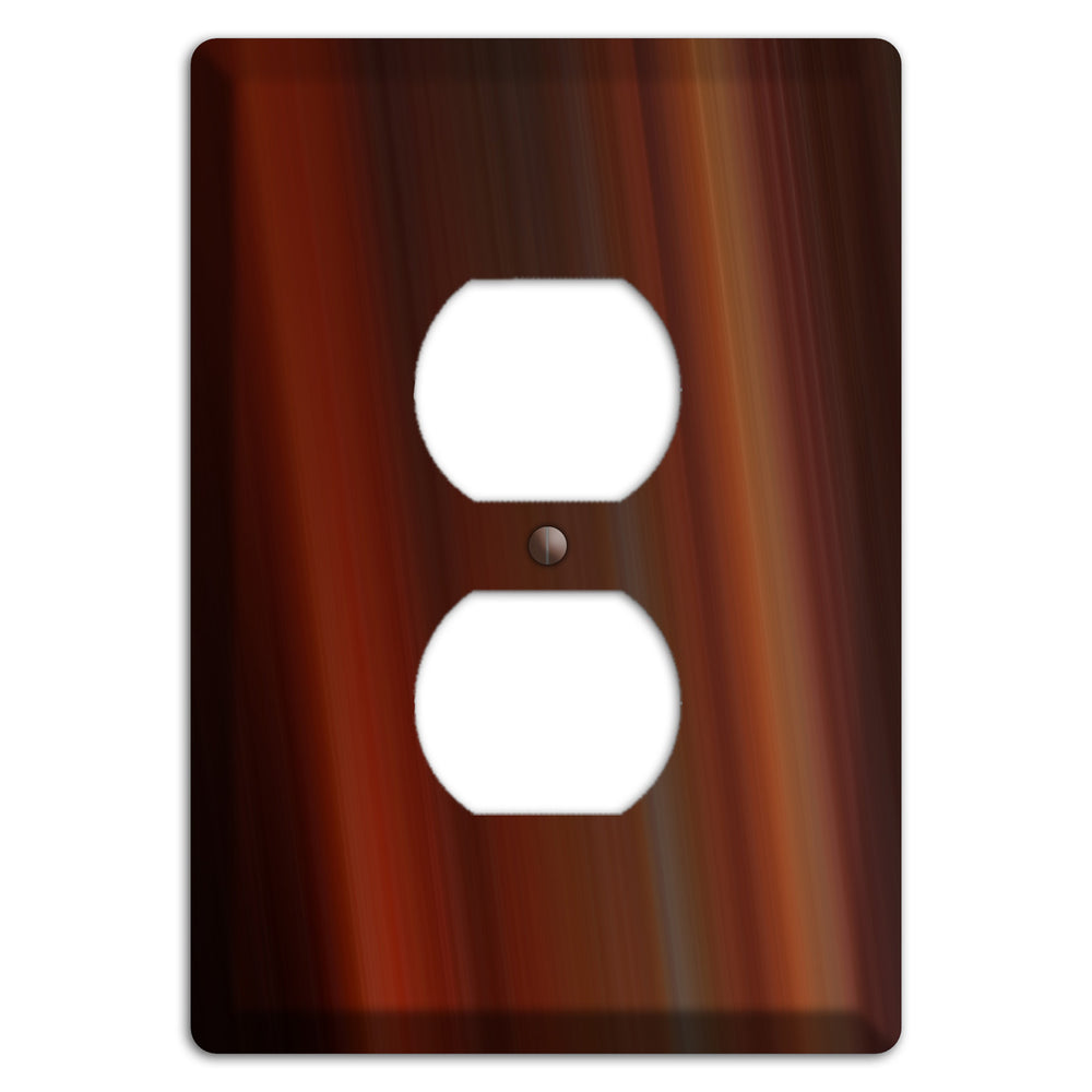 Maroon Ray of Light Duplex Outlet Wallplate