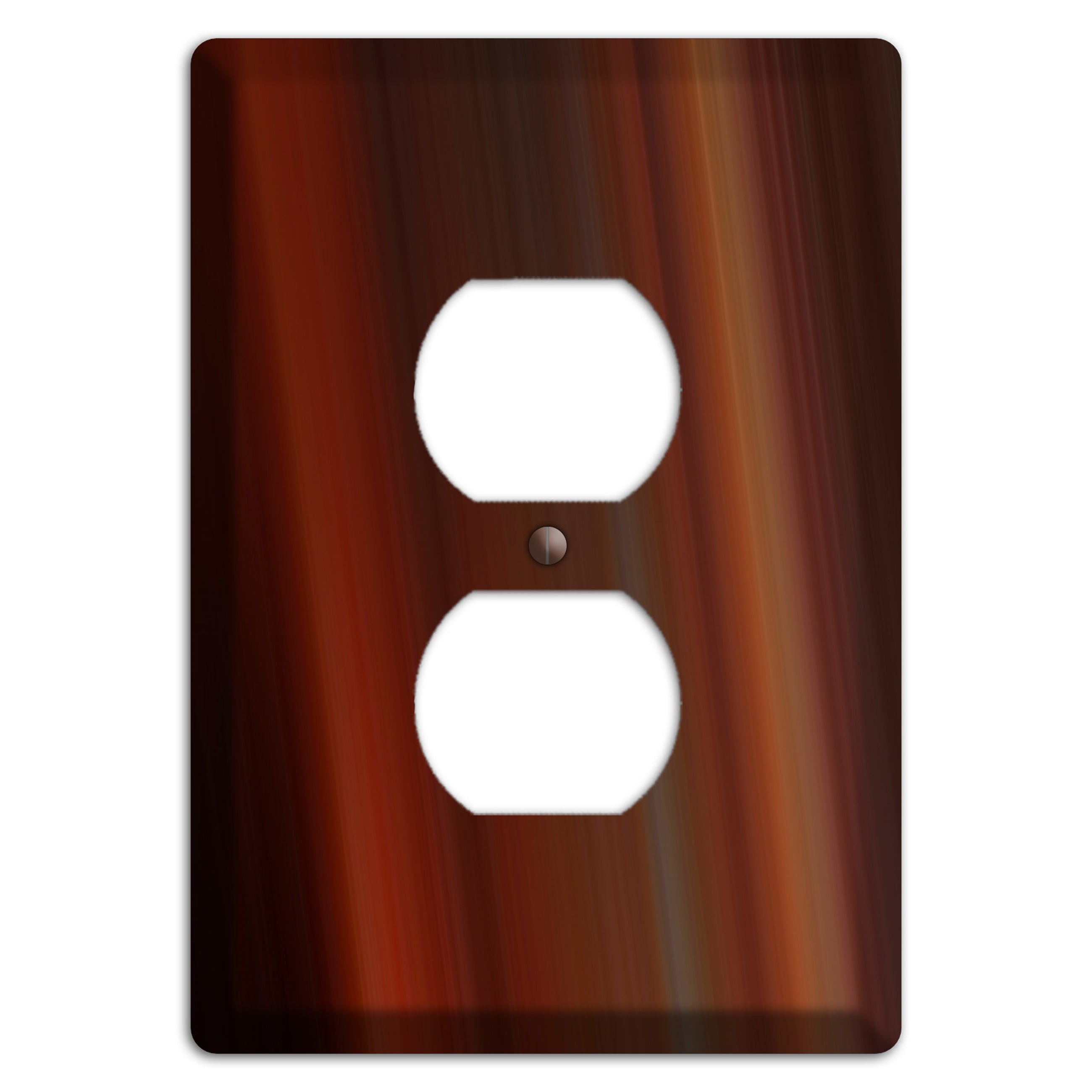 Maroon Ray of Light Duplex Outlet Wallplate